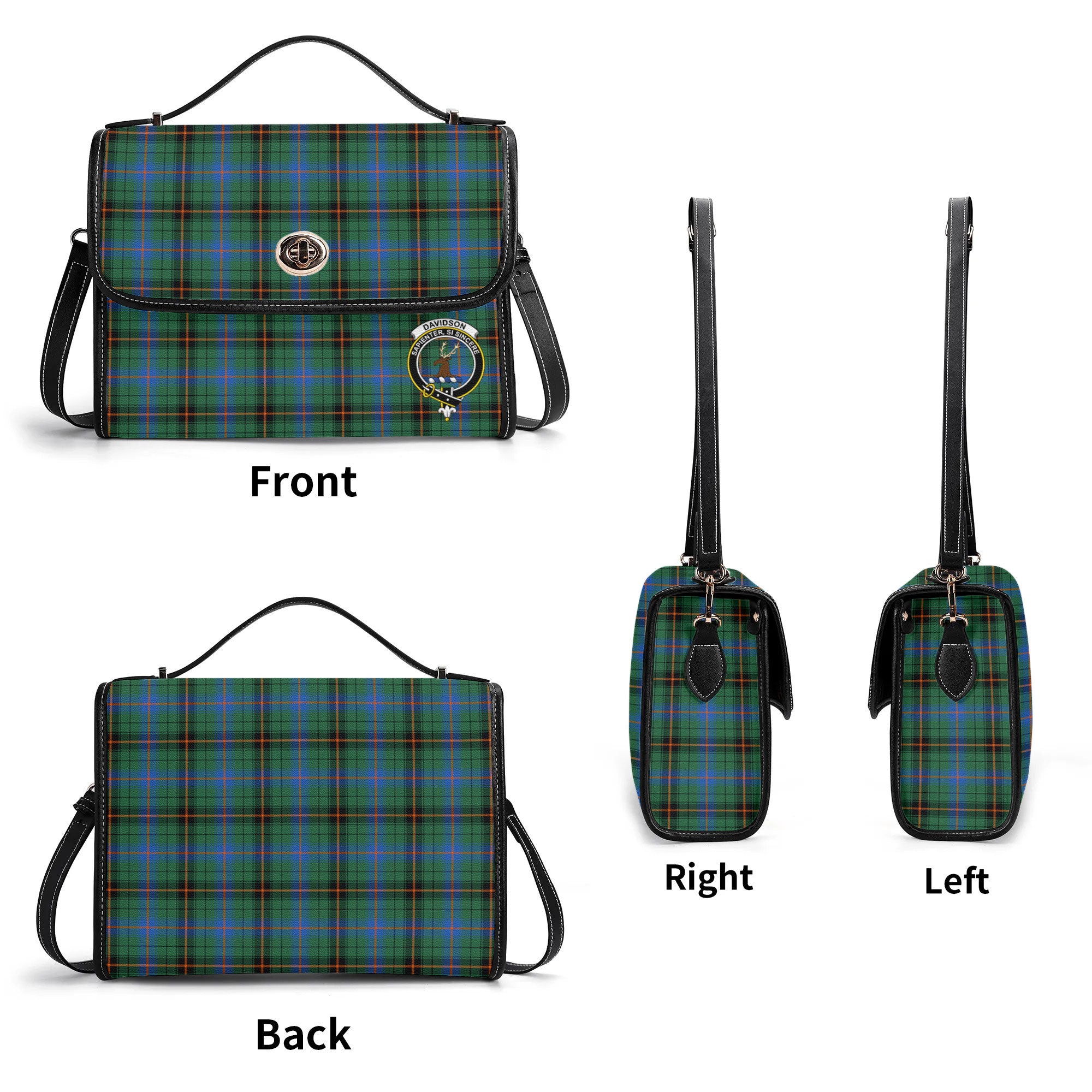 Davidson Ancient Tartan Crest Satchel Bag