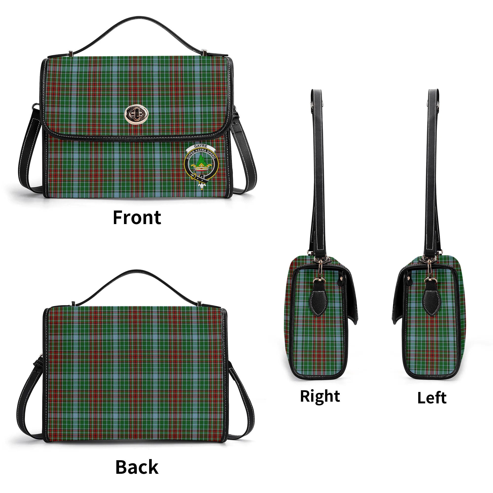 Gayre Tartan Crest Satchel Bag