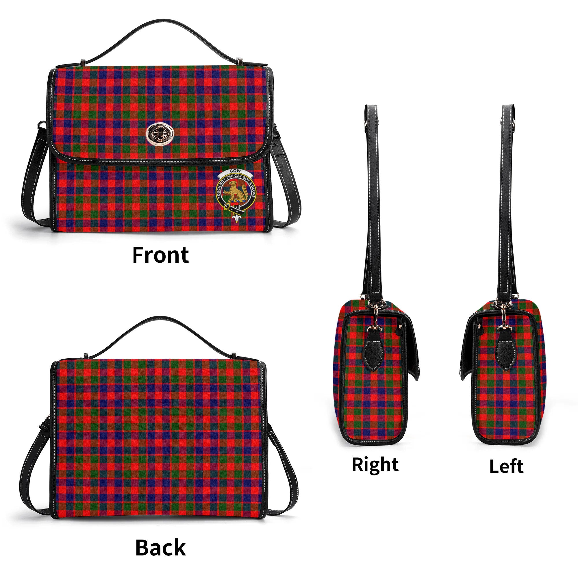 Gow (or McGouan) Tartan Crest Satchel Bag