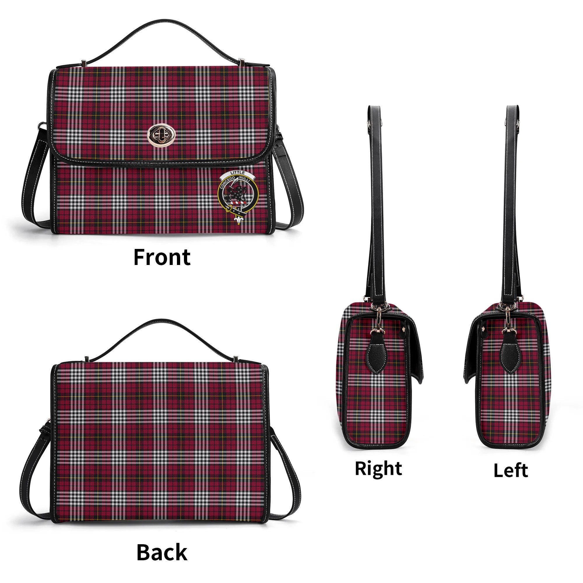 Little Tartan Crest Satchel Bag