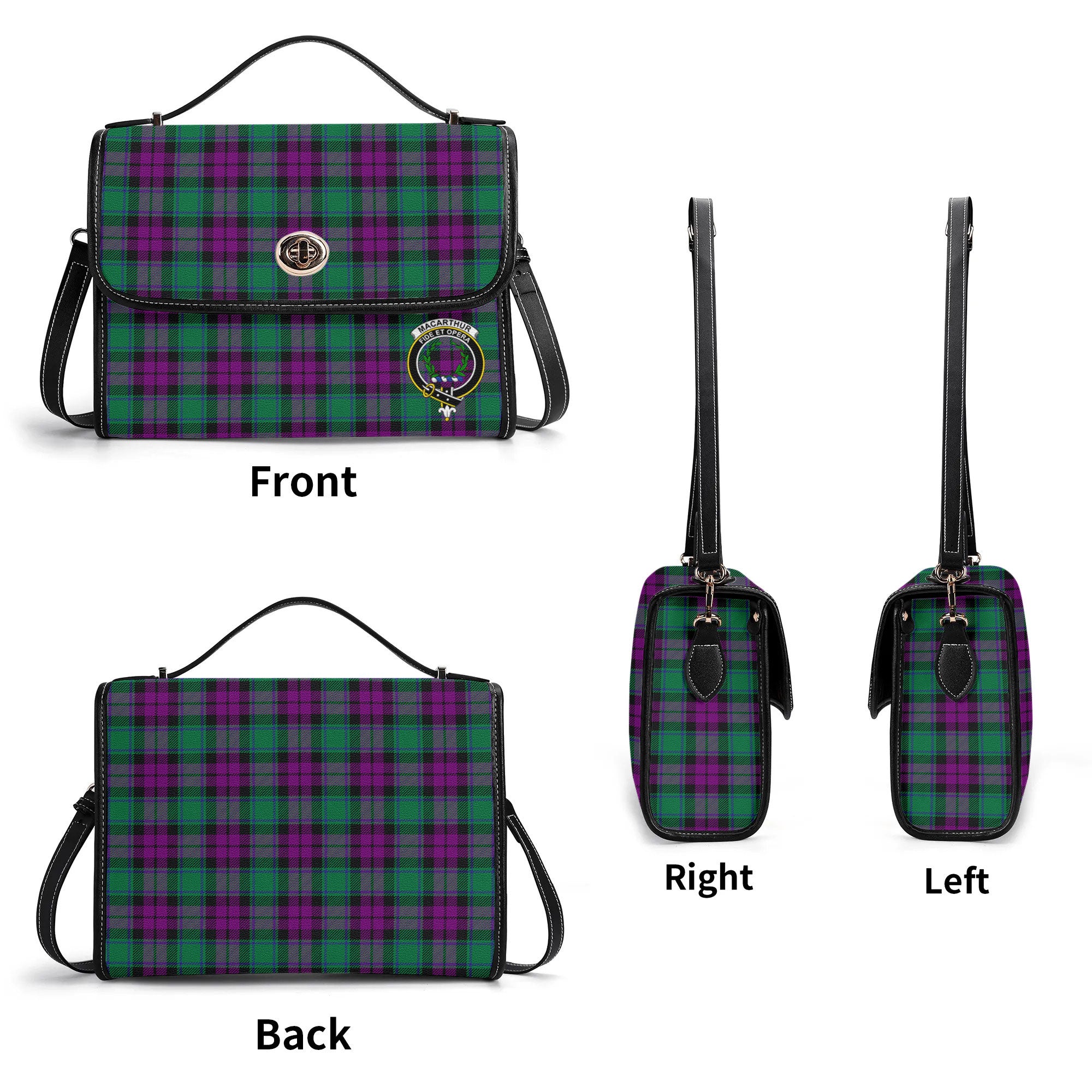 MacArthur - Milton Tartan Crest Satchel Bag