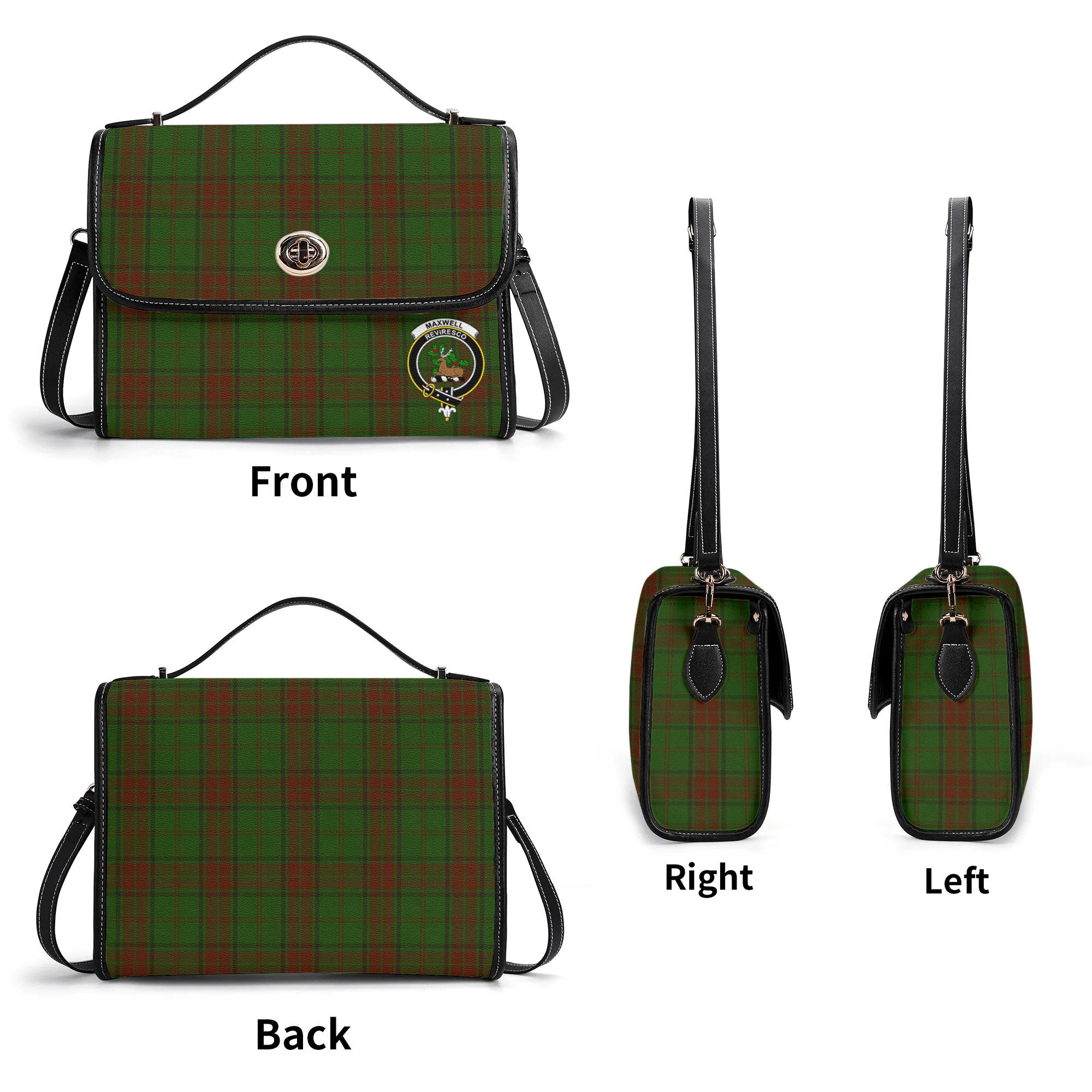Maxwell Hunting Tartan Crest Satchel Bag