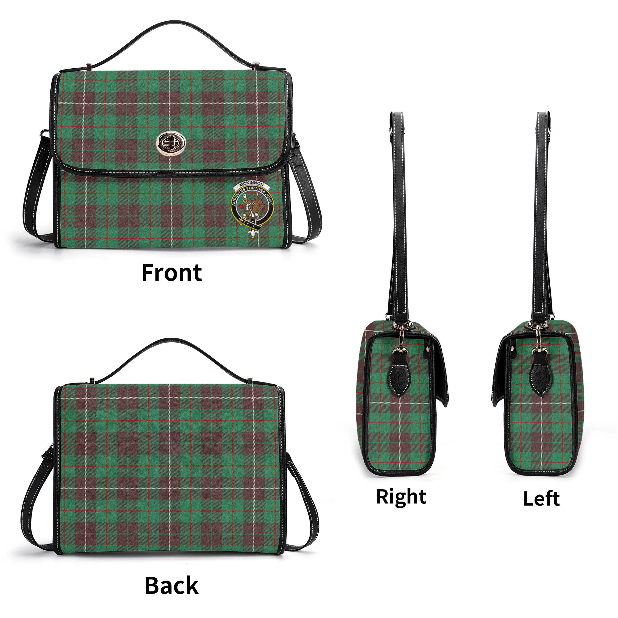 McKinnon Hunting Ancient Tartan Crest Satchel Bag