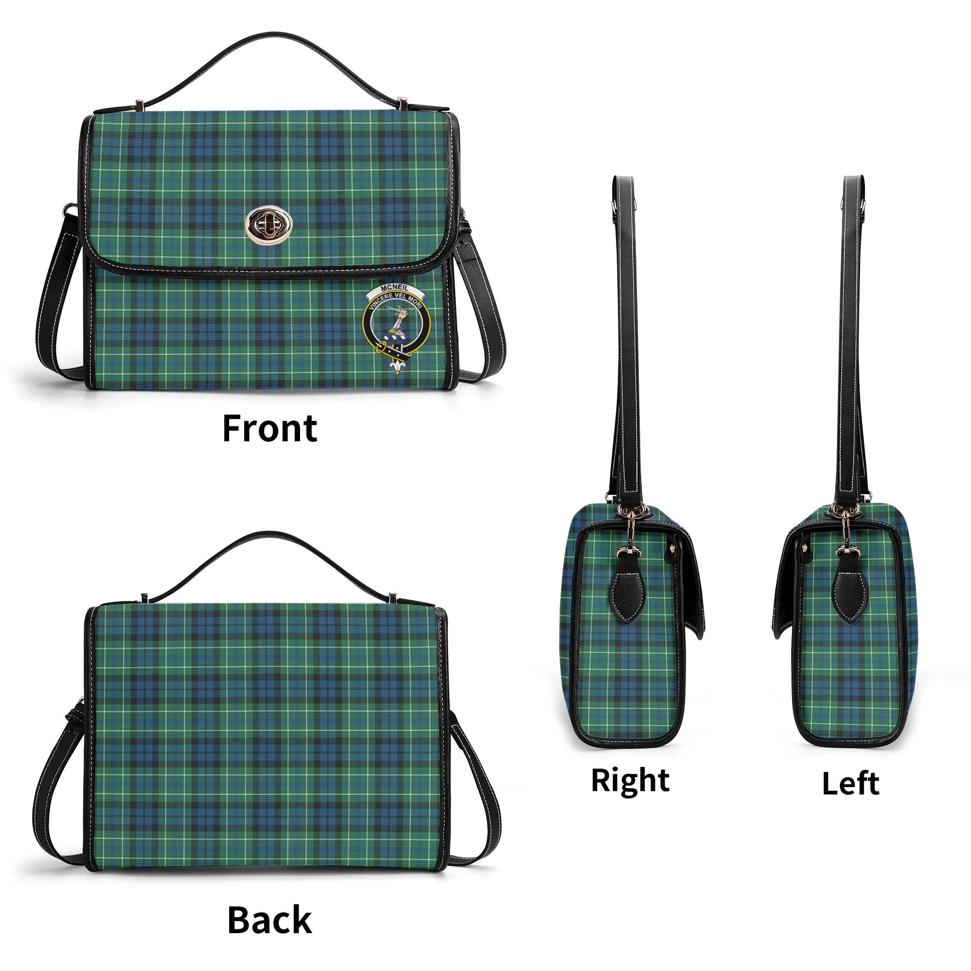 McNeil of Colonsay Ancient Tartan Crest Satchel Bag