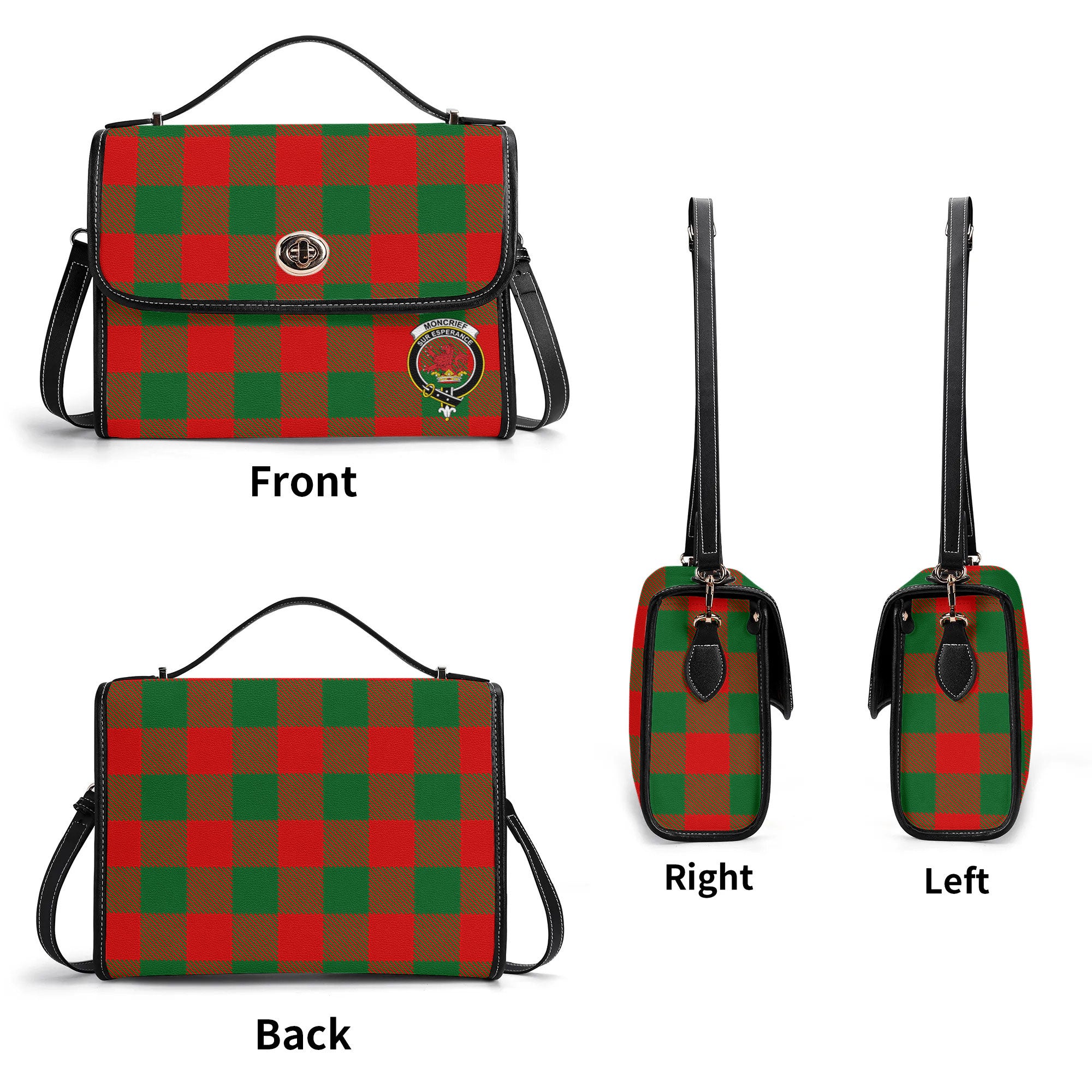 Moncrief Tartan Crest Satchel Bag