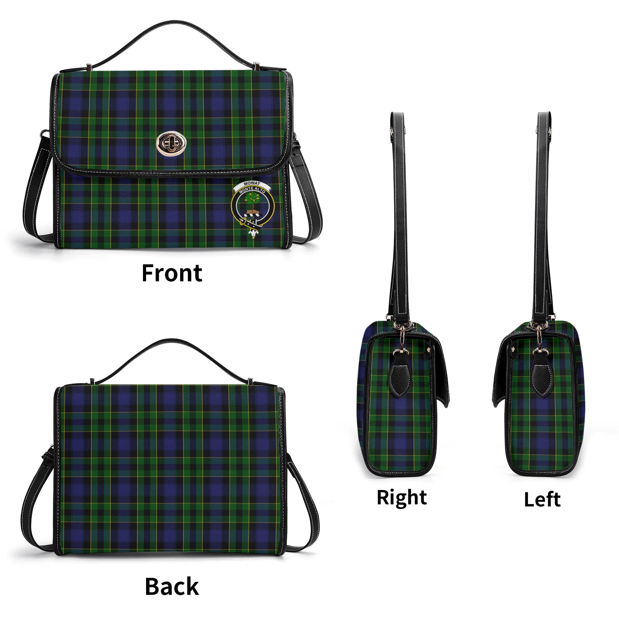 Mowat Modern Tartan Crest Satchel Bag
