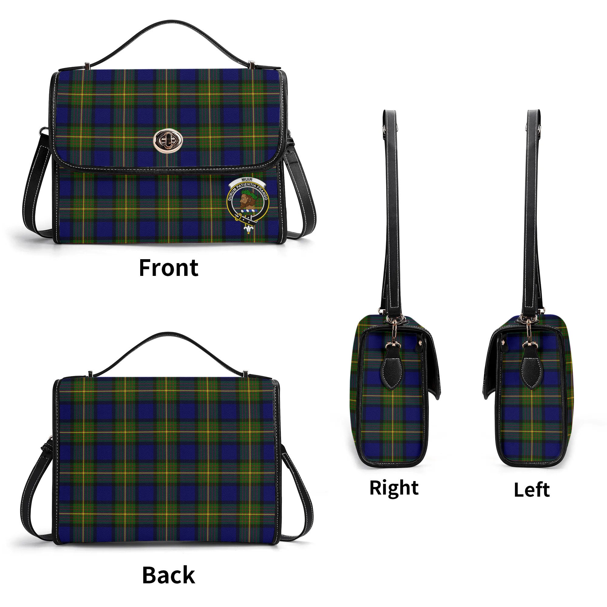 Muir Tartan Crest Satchel Bag