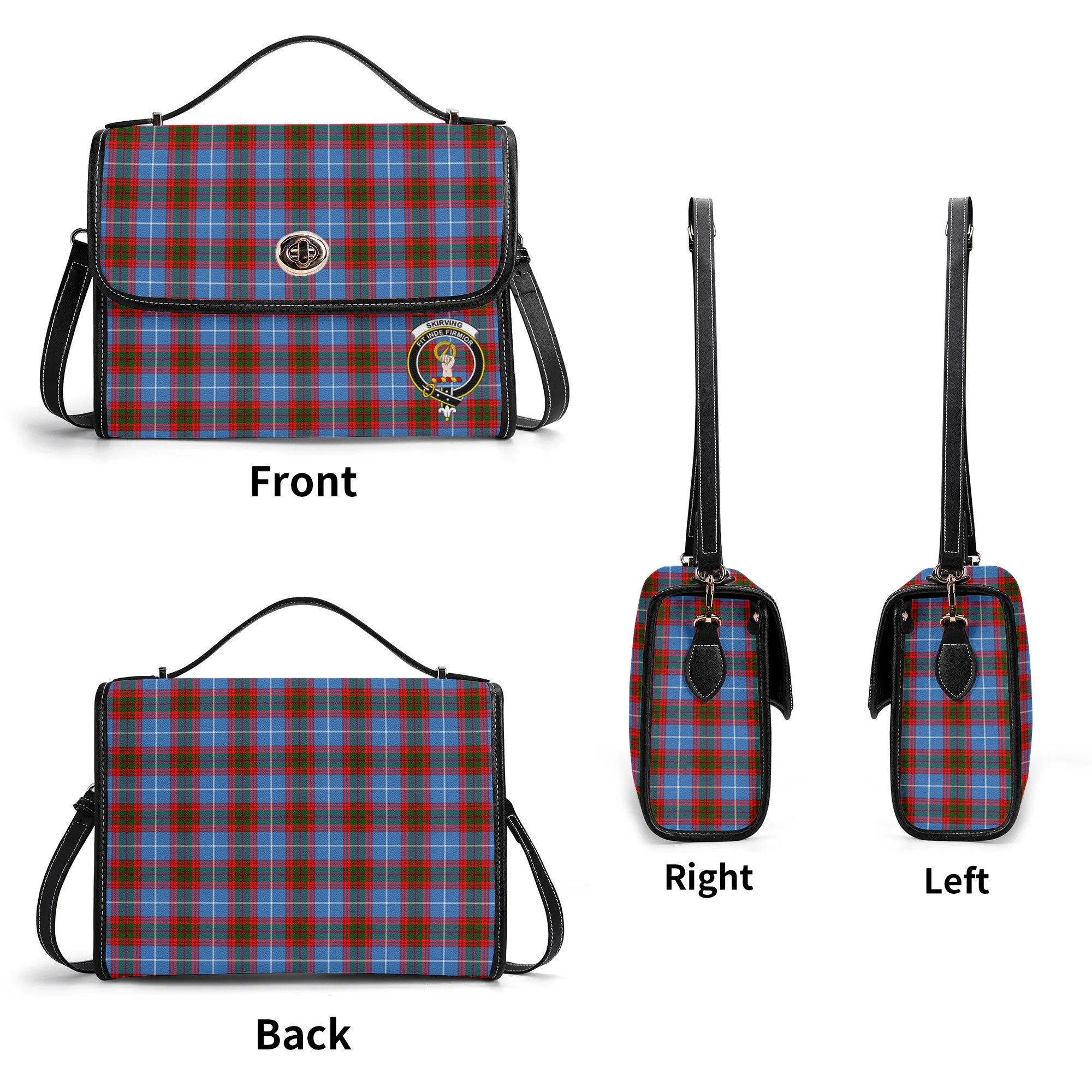 Skirving Tartan Crest Satchel Bag