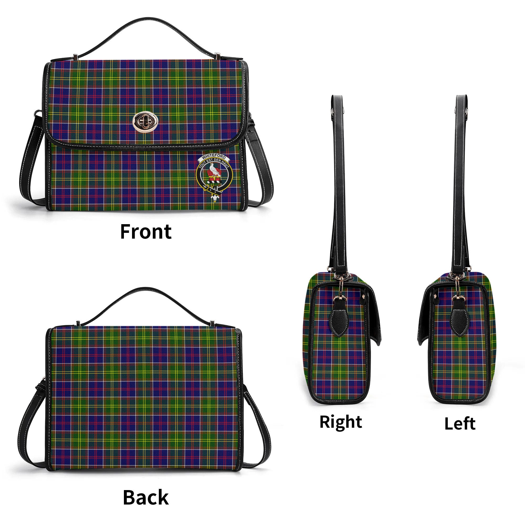 Whiteford Tartan Crest Satchel Bag