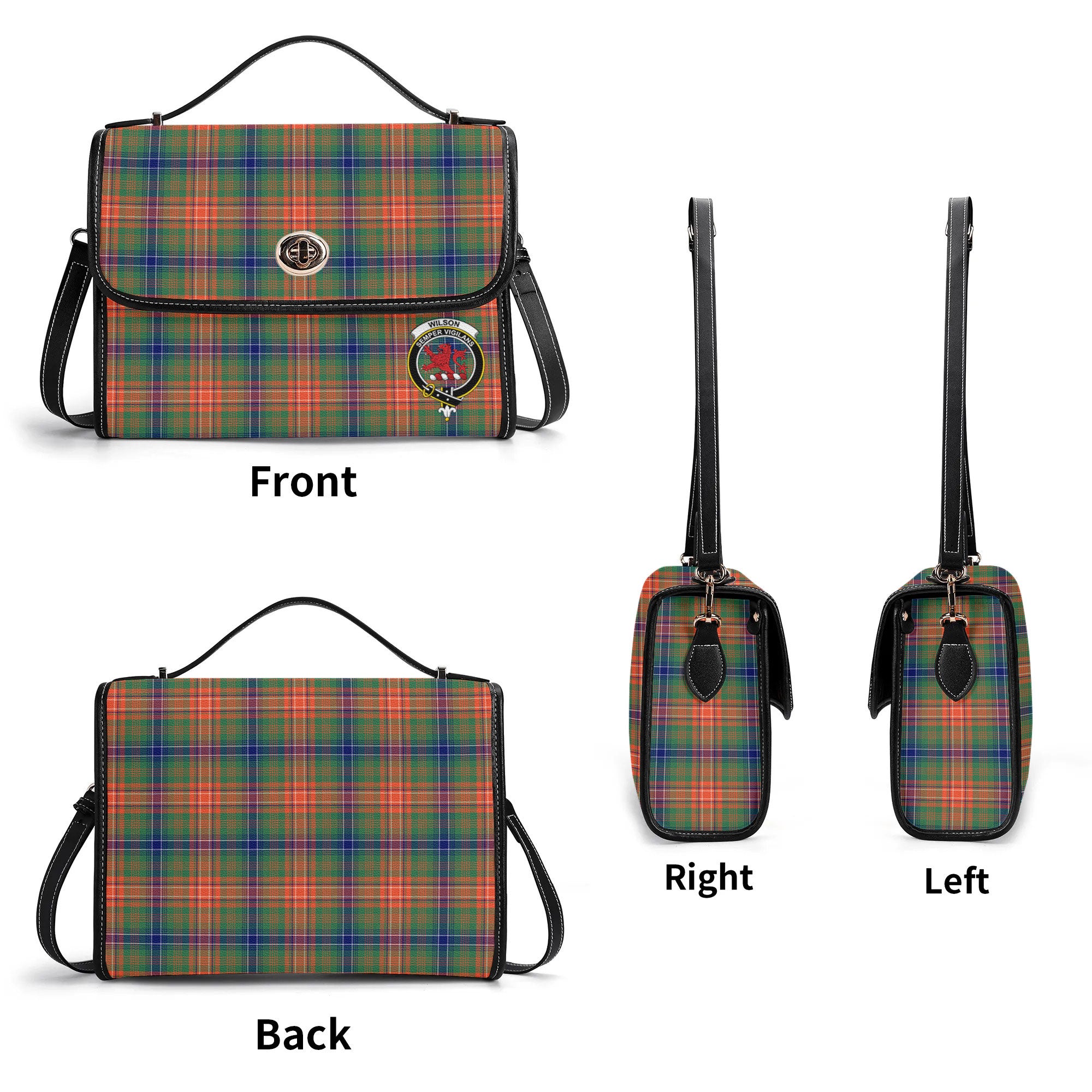 Wilson Ancient Tartan Crest Satchel Bag