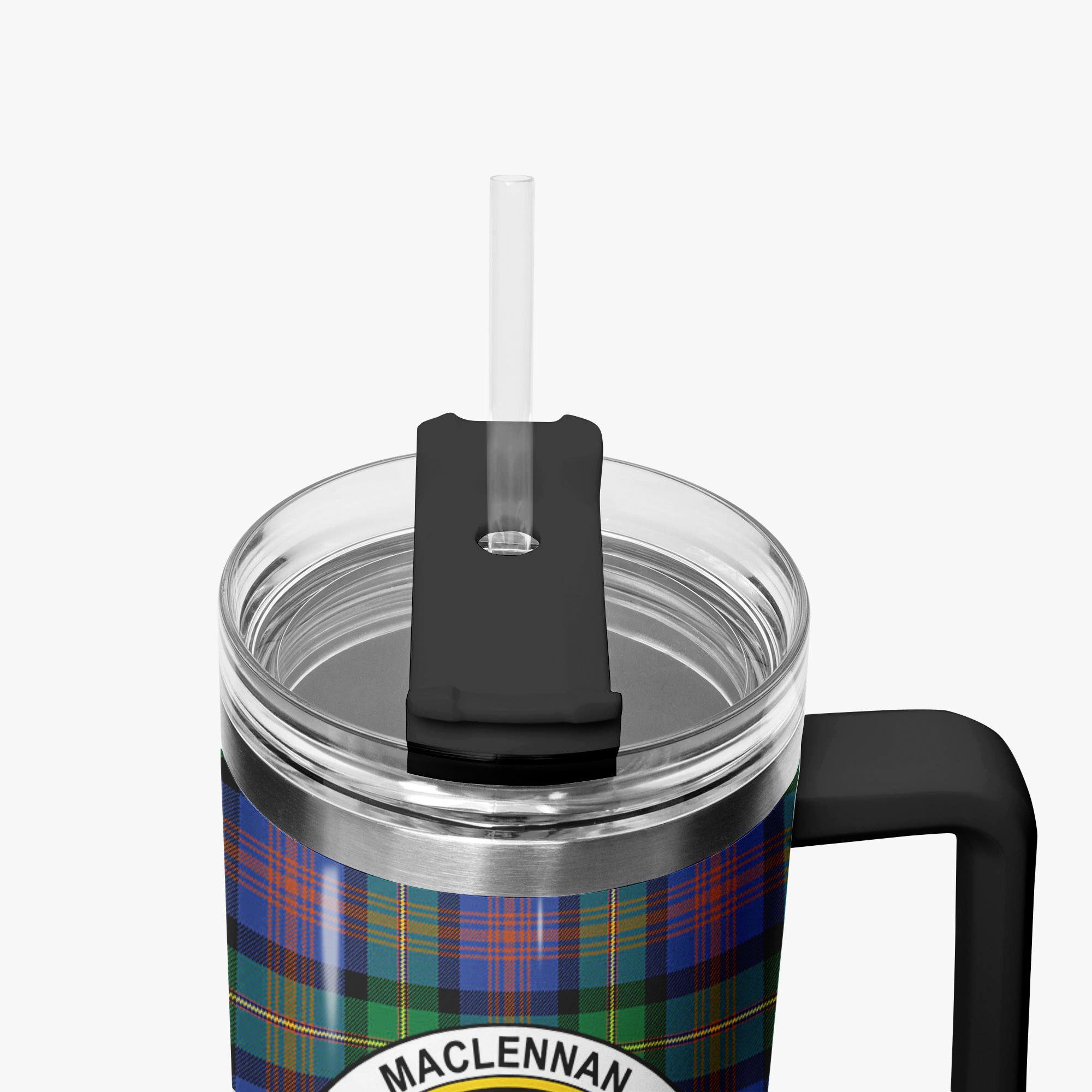 MacLennan Ancient Tartan Crest 40 oz Insulated Tumbler with Handle