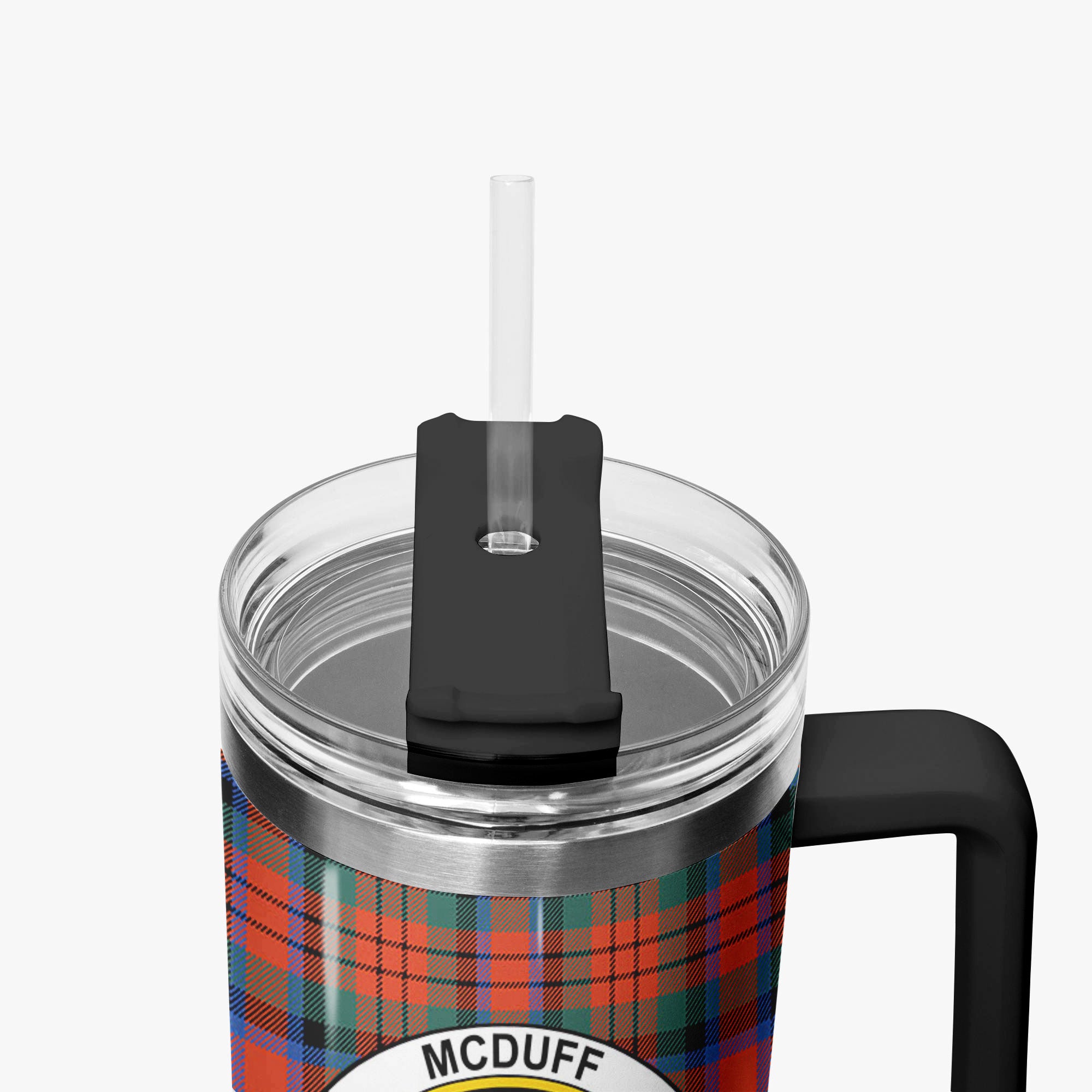 McDuff Ancient Tartan Crest 40 oz Insulated Tumbler with Handle