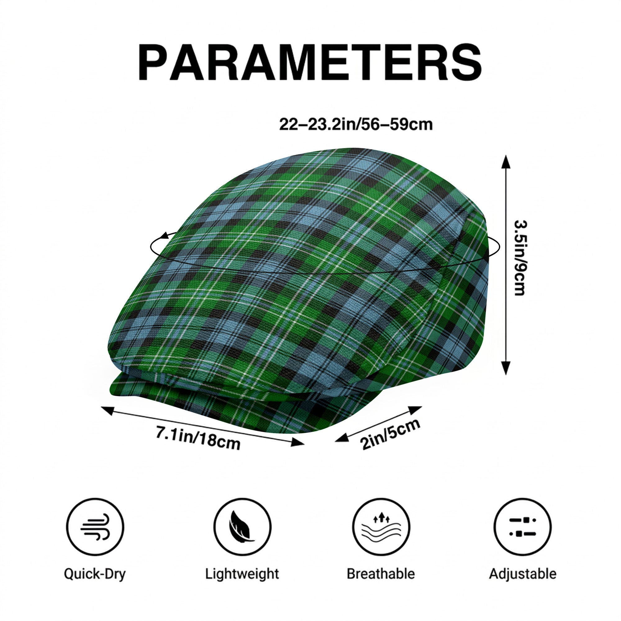 Arbuthnot Ancient Tartan Flat Caps