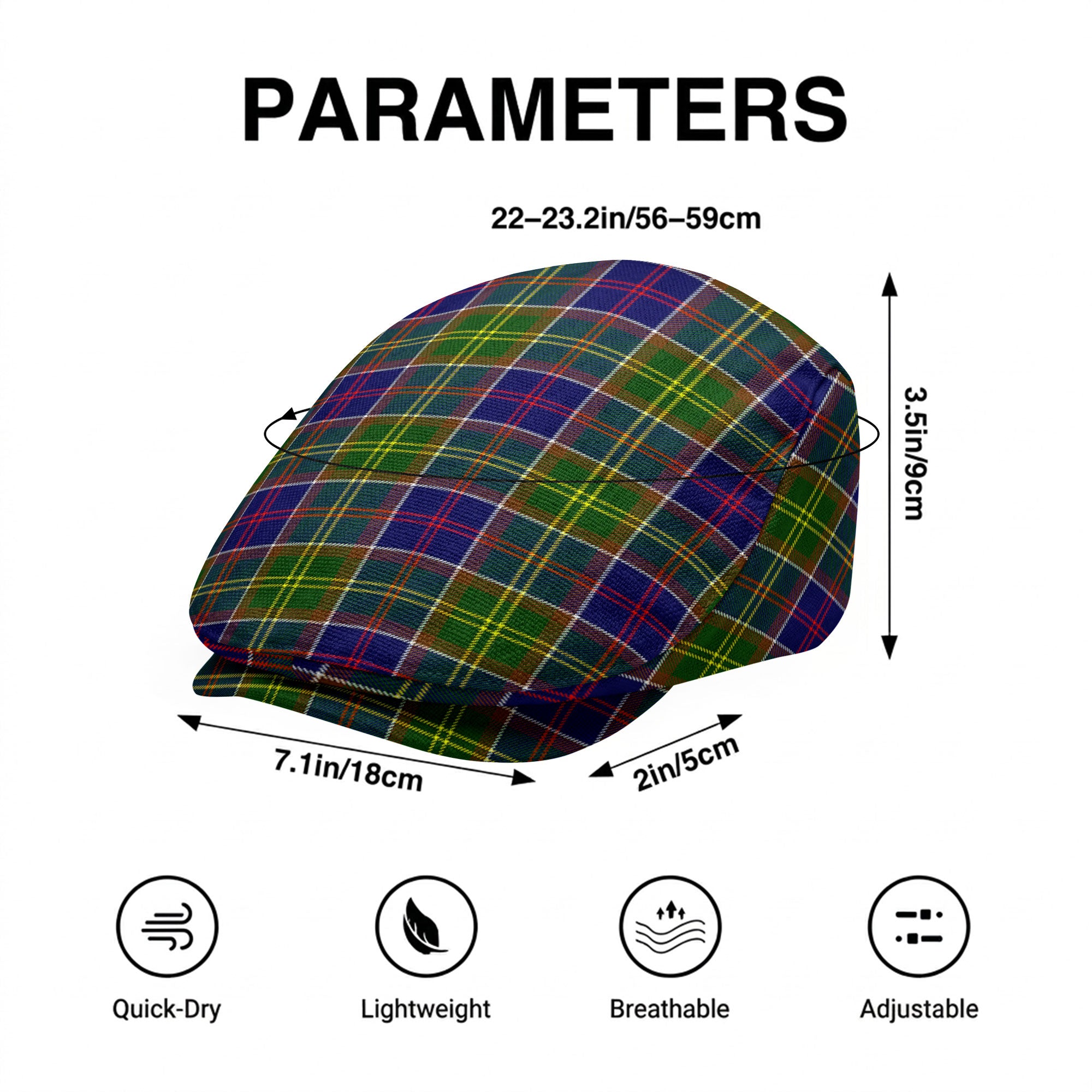 Arnott Tartan Flat Caps