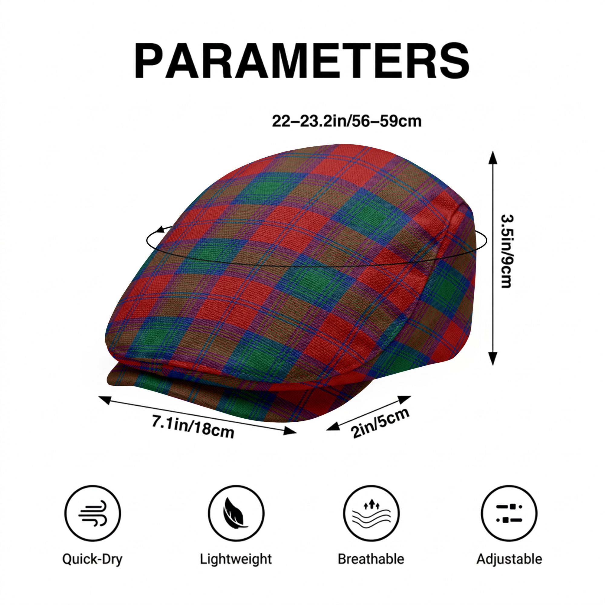 Auchinleck Tartan Flat Caps
