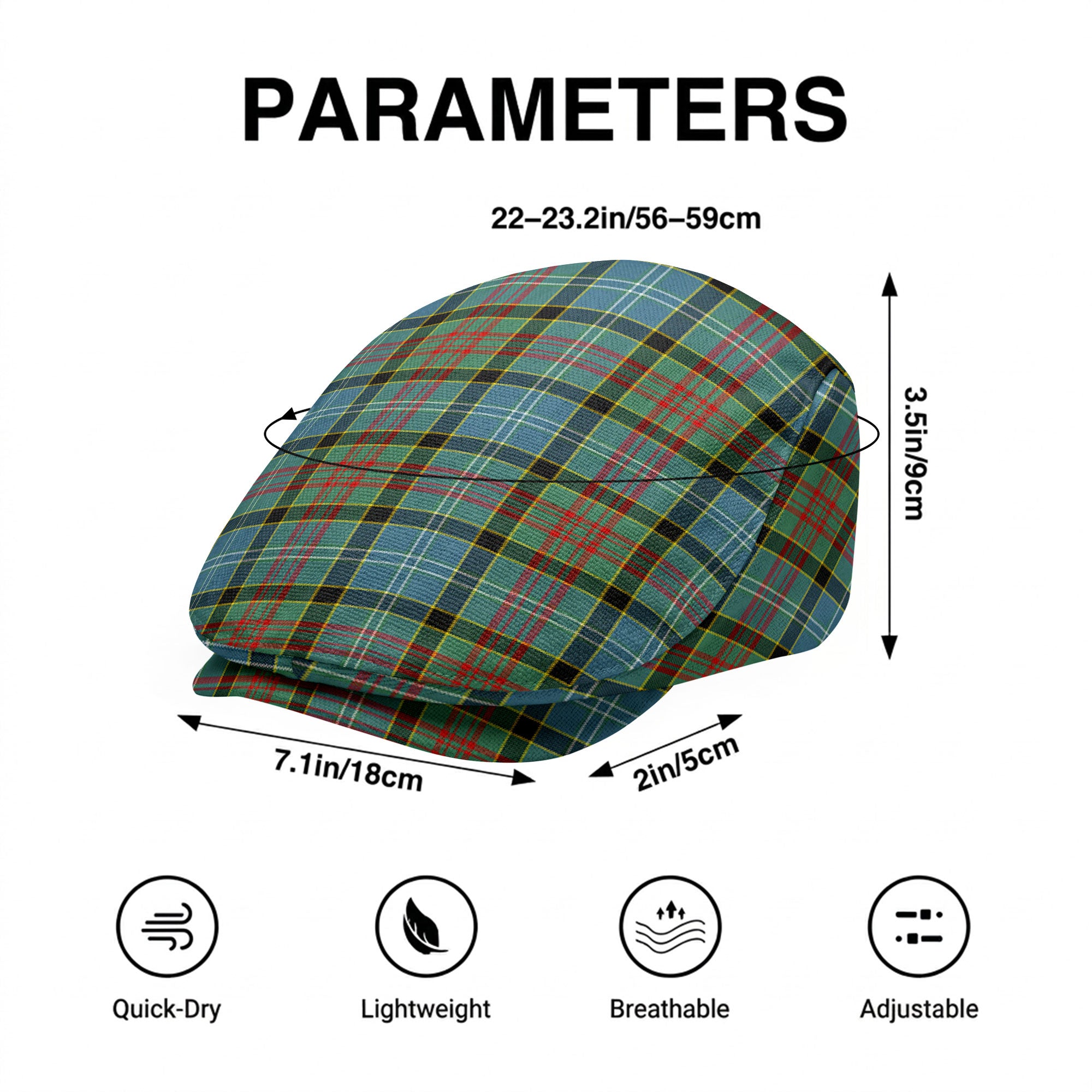 Brisbane Tartan Flat Caps