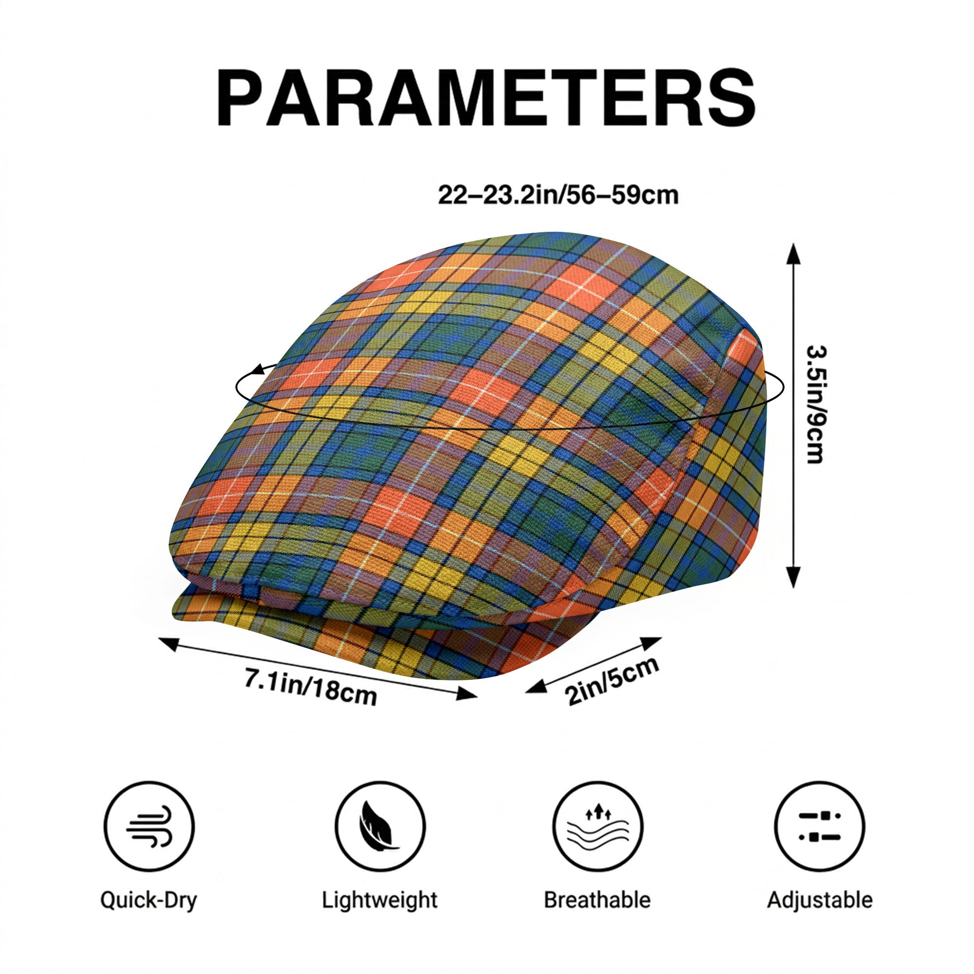 Buchanan Ancient Tartan Flat Caps