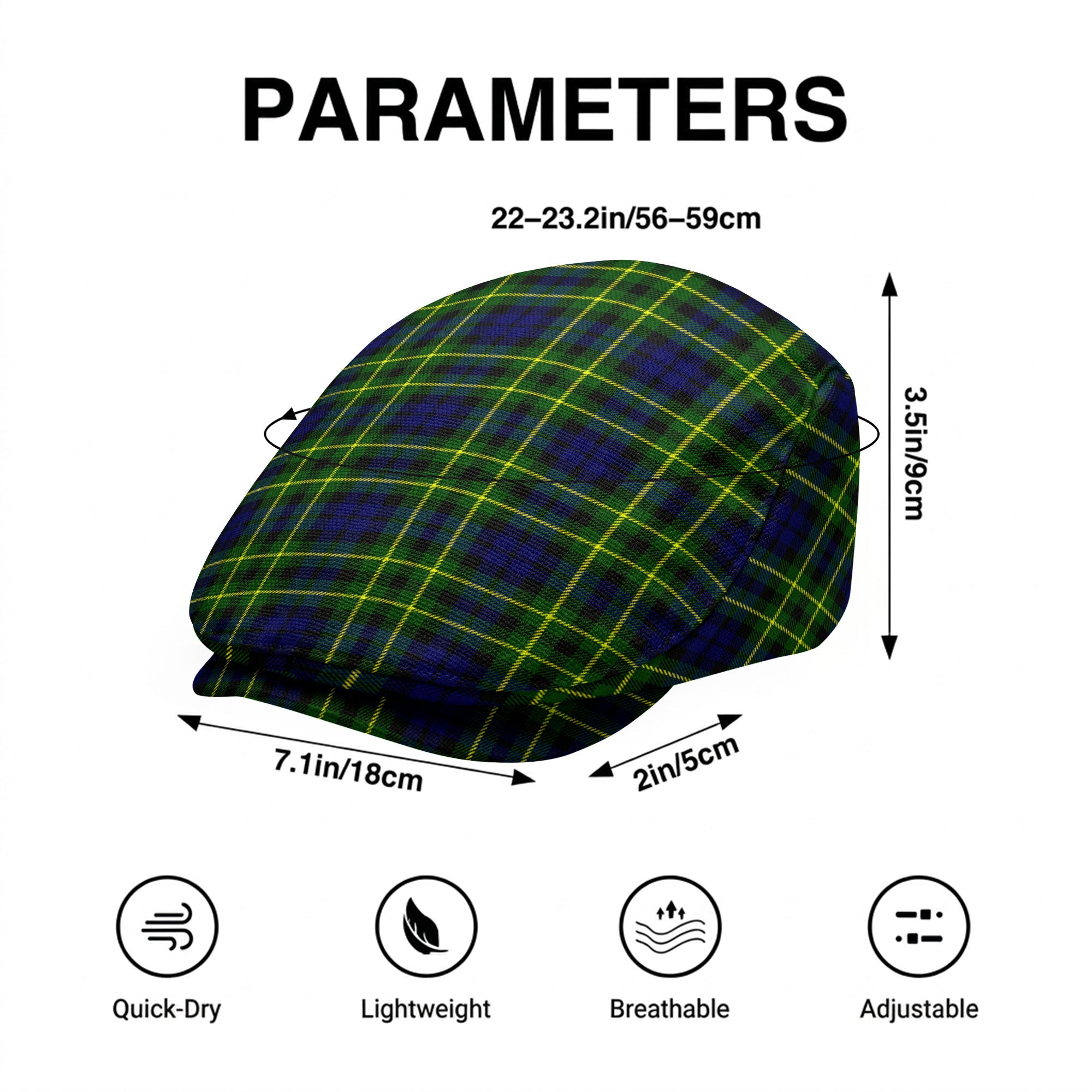 Campbell of Breadalbane Modern Tartan Flat Caps