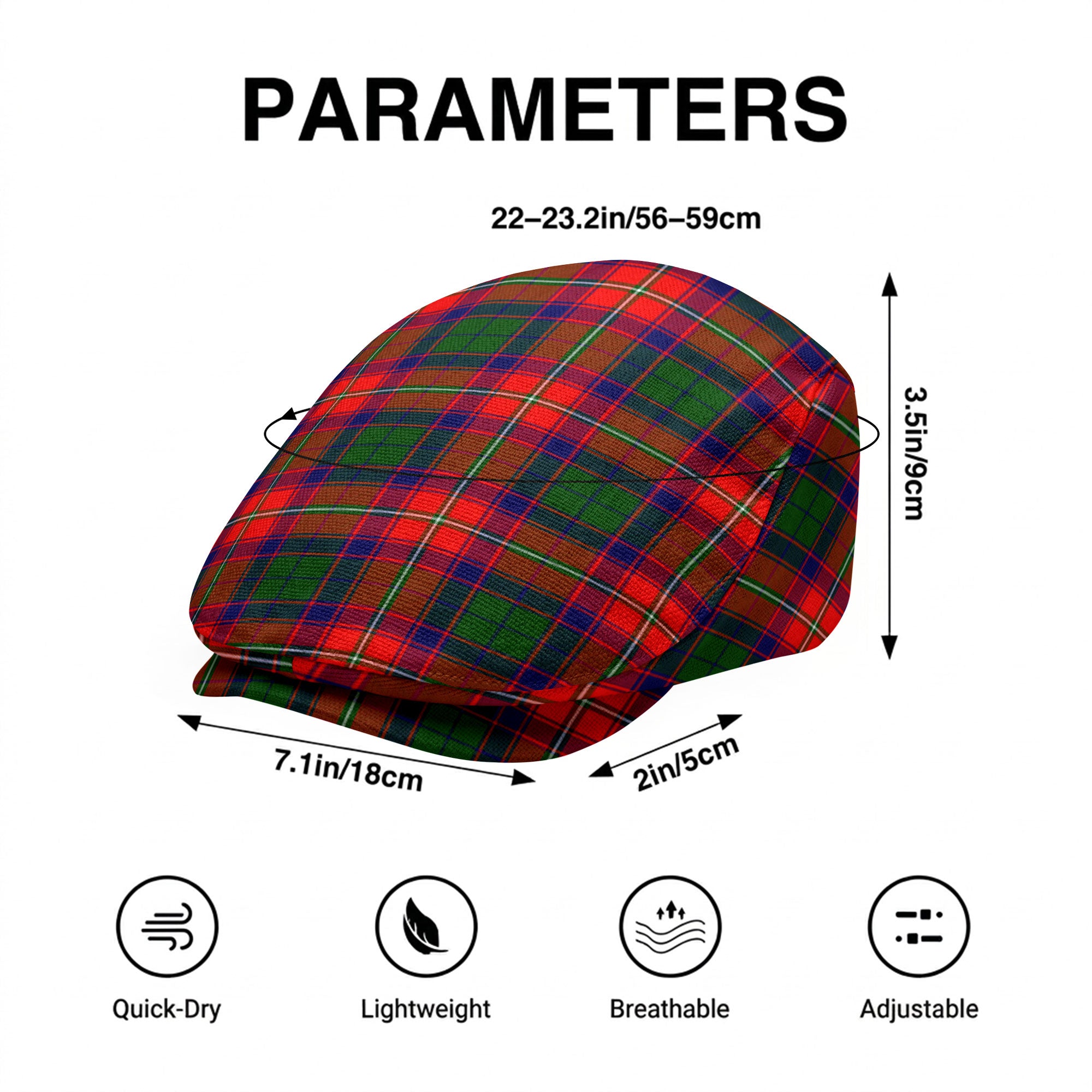 Charteris (Earl of Wemyss) Tartan Flat Caps