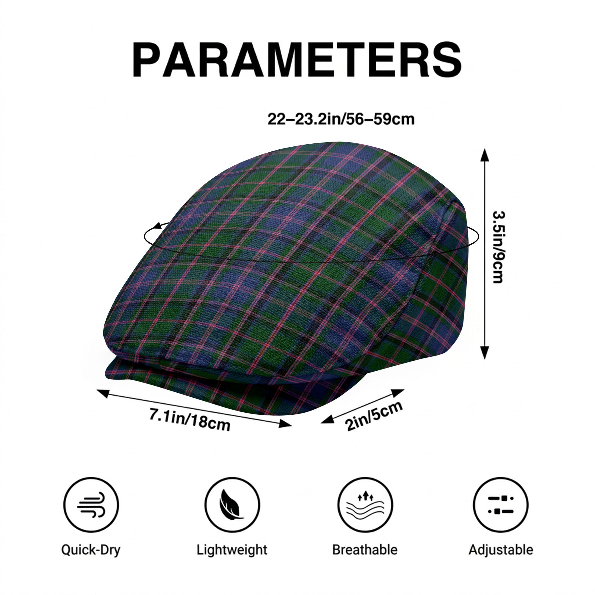 Cooper Tartan Flat Caps