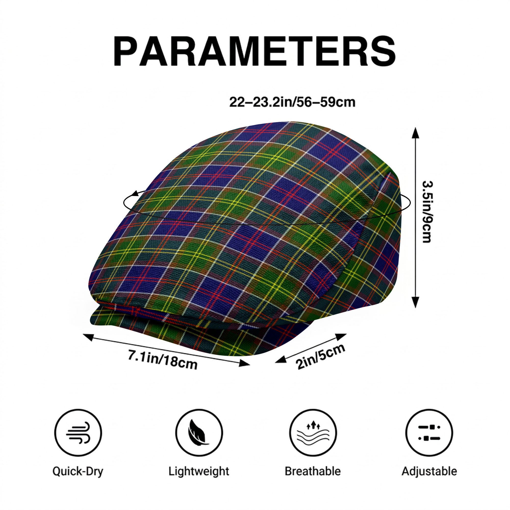 Dalrymple Tartan Flat Caps