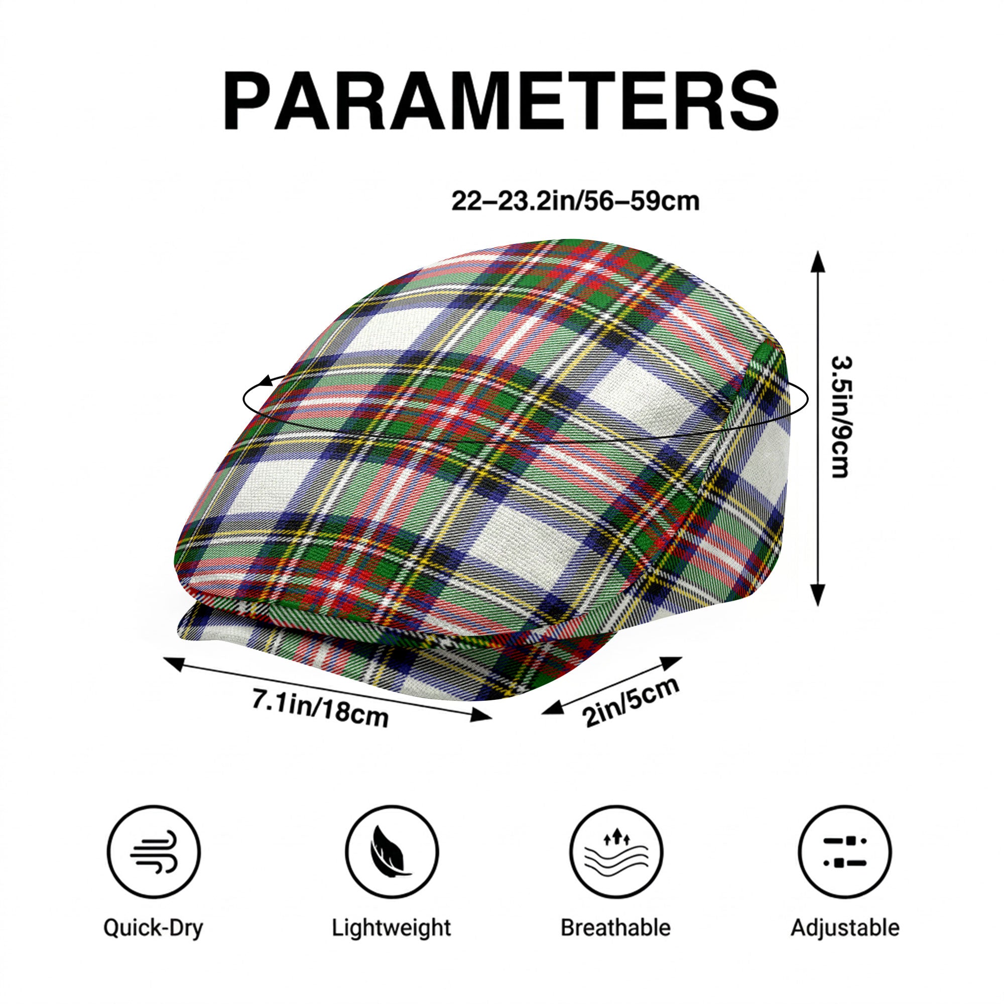 Dennistoun Tartan Flat Caps