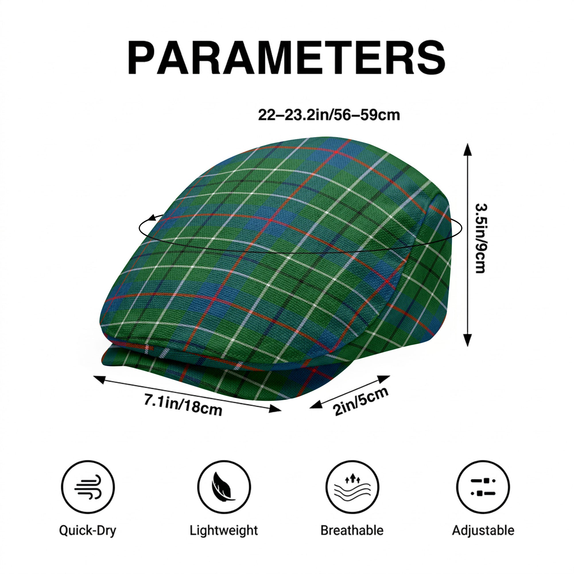 Duncan Ancient Tartan Flat Caps
