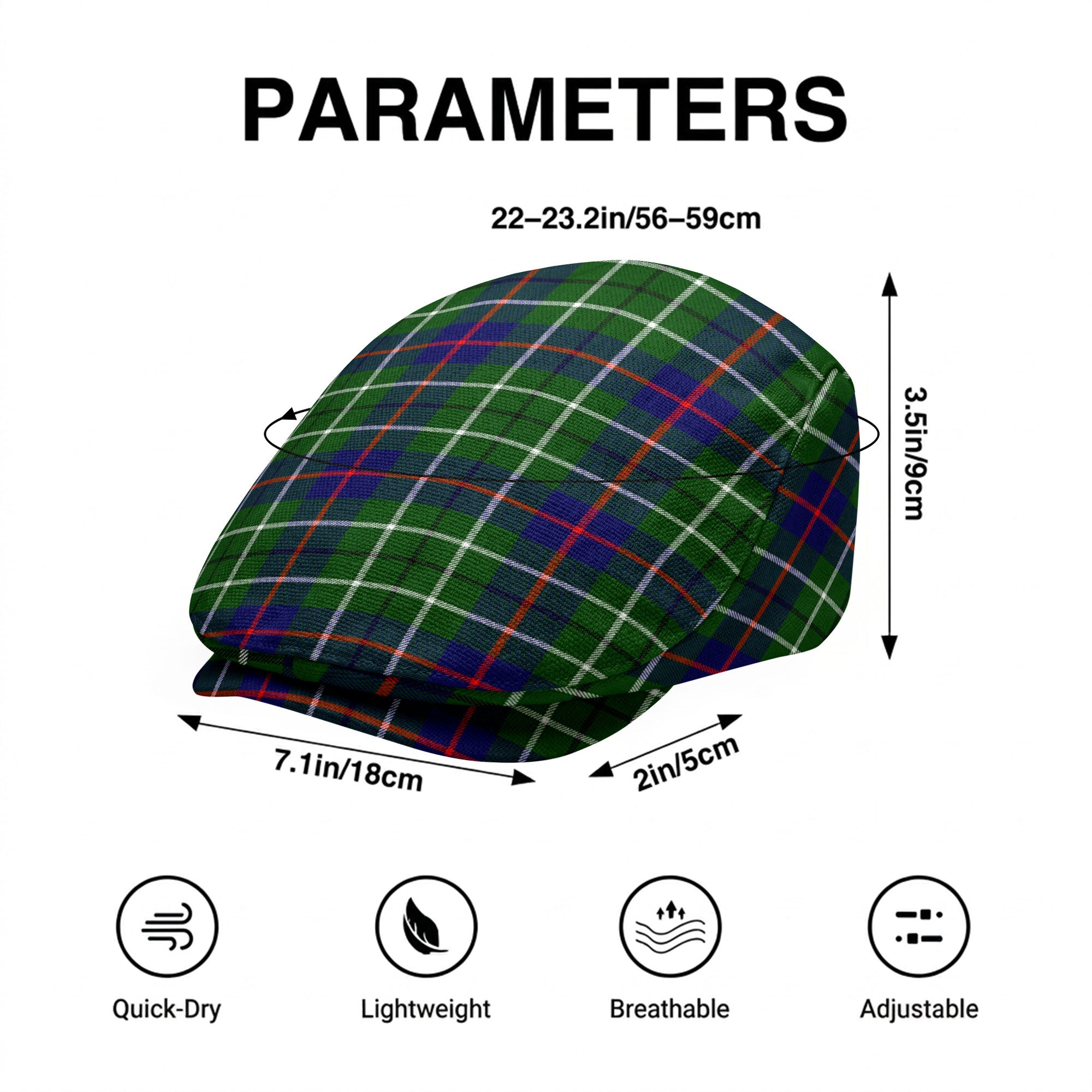 Duncan Modern Tartan Flat Caps