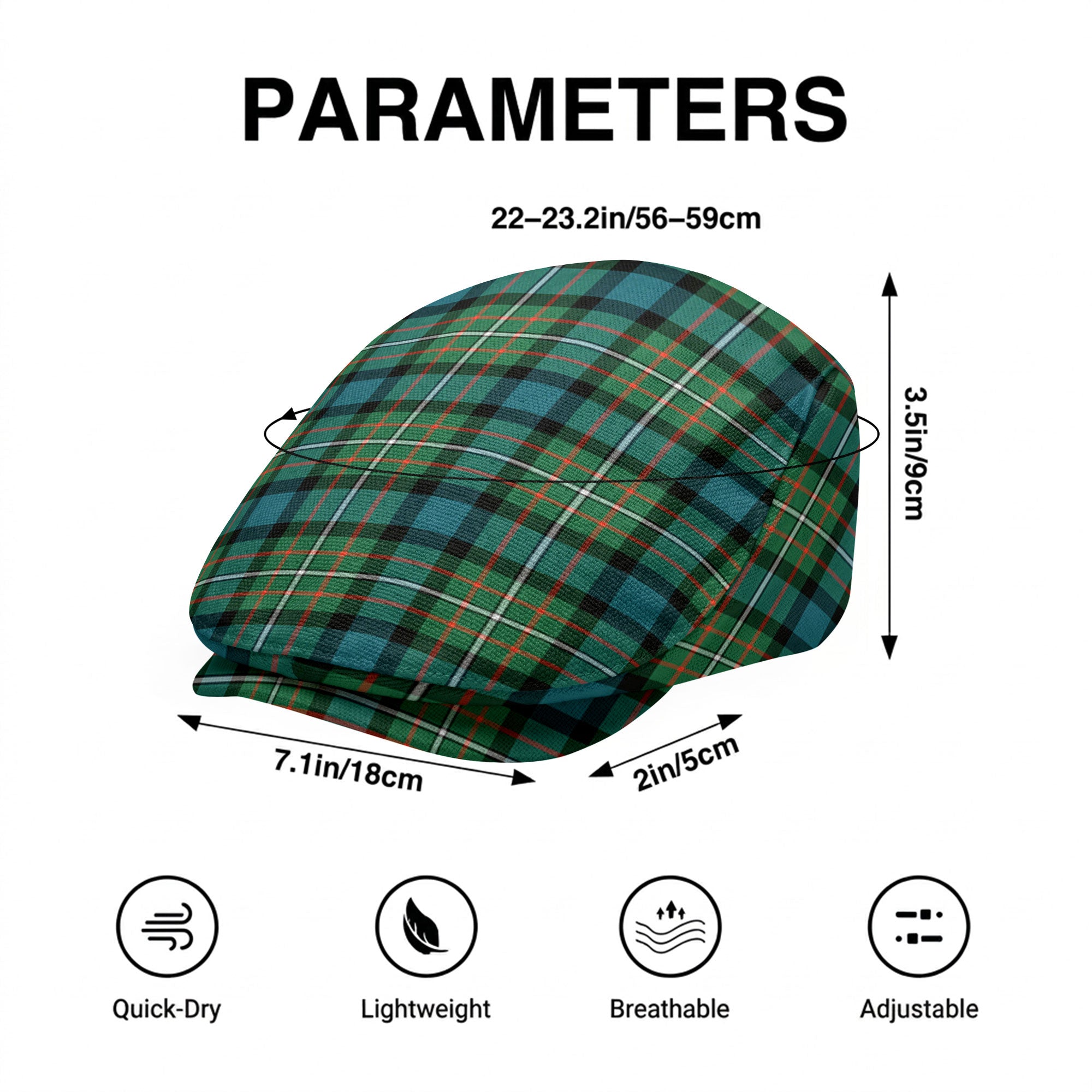 Ferguson Ancient Tartan Flat Caps