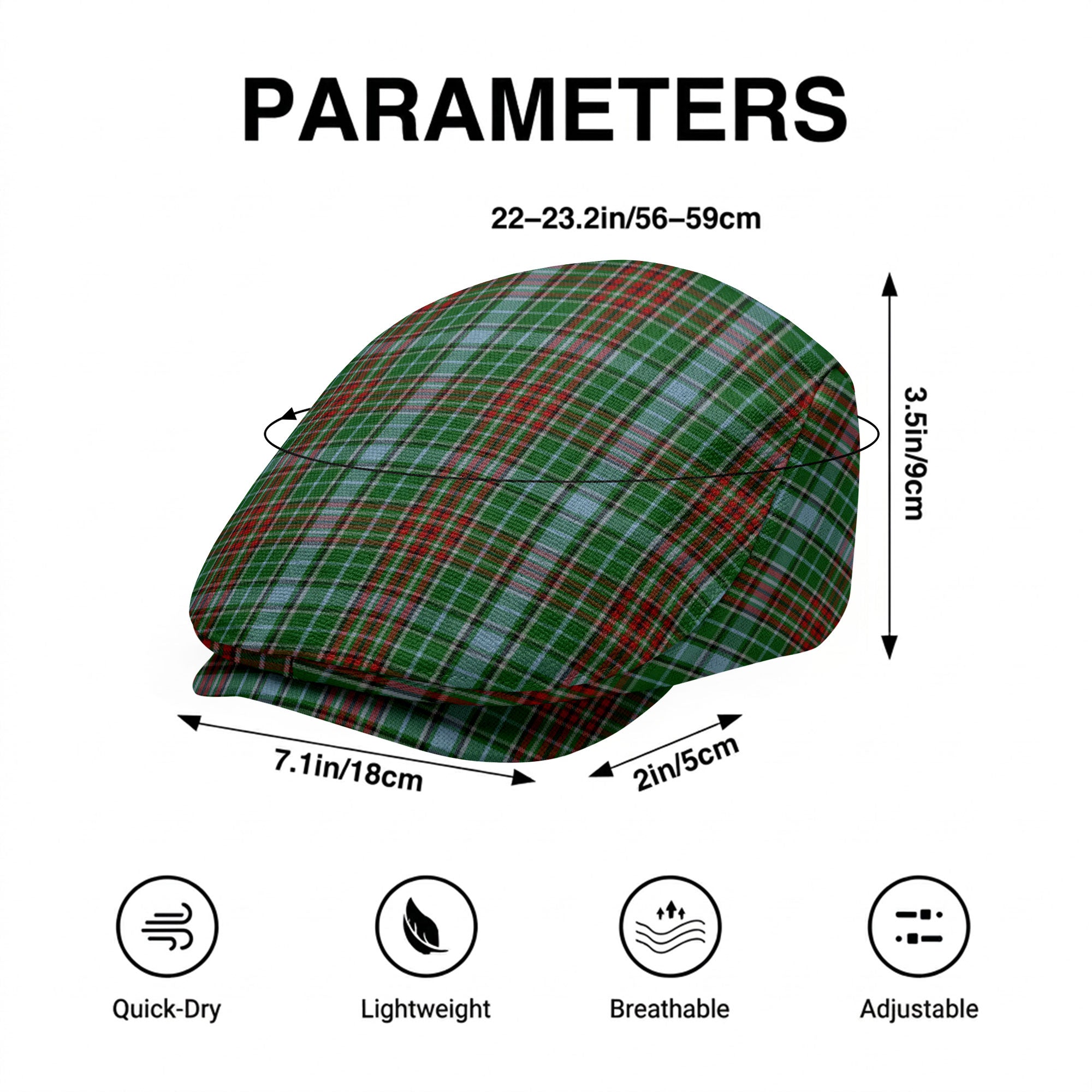 Gayre Tartan Flat Caps