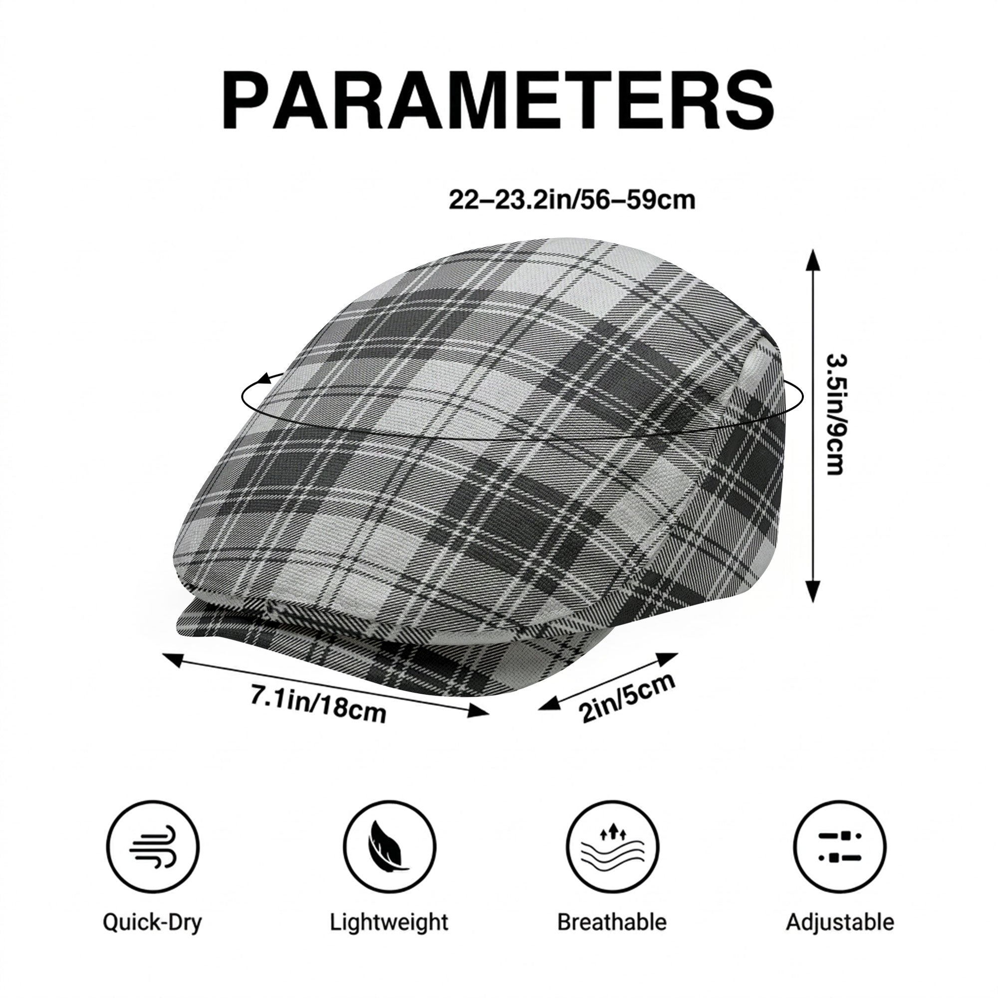 Glendinning Tartan Flat Caps