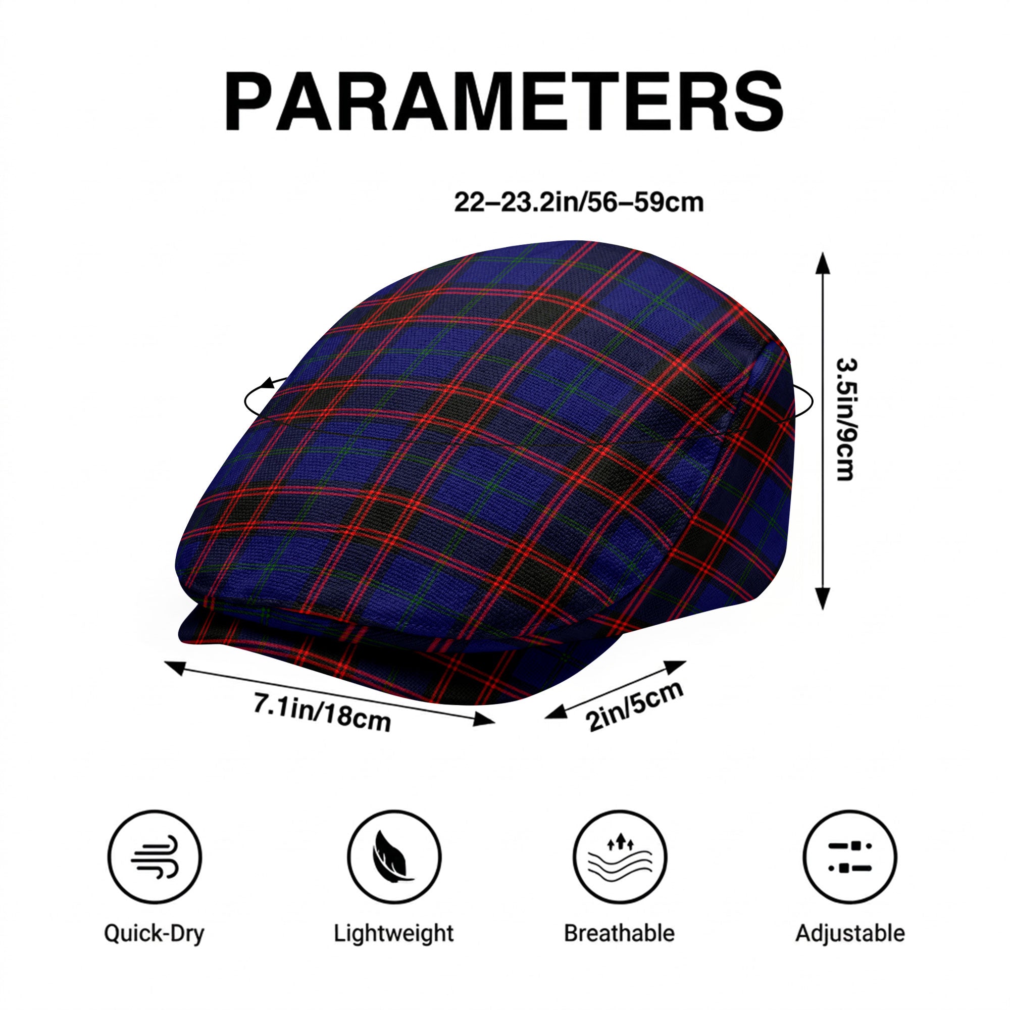 Home Modern Tartan Flat Caps