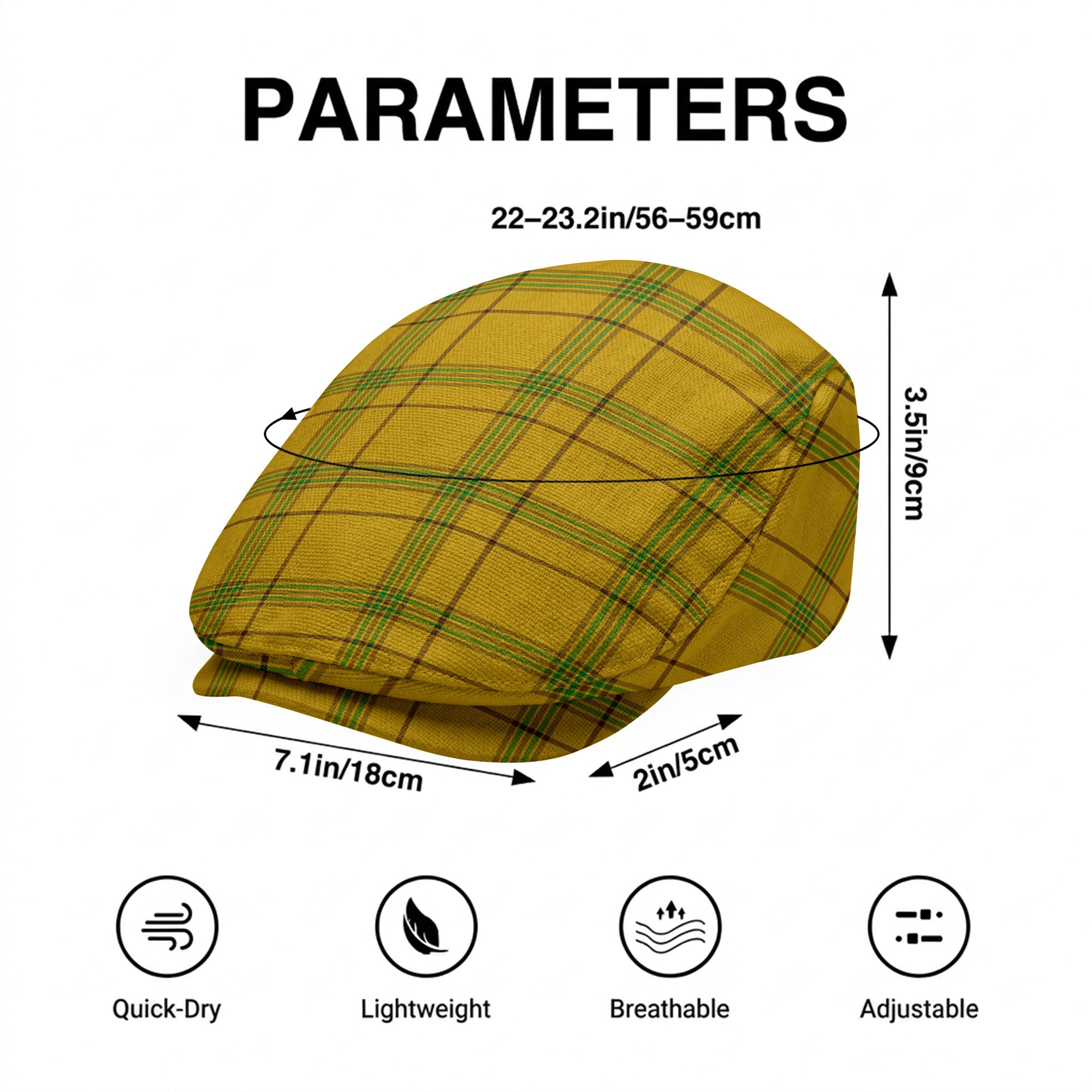Houston Tartan Flat Caps