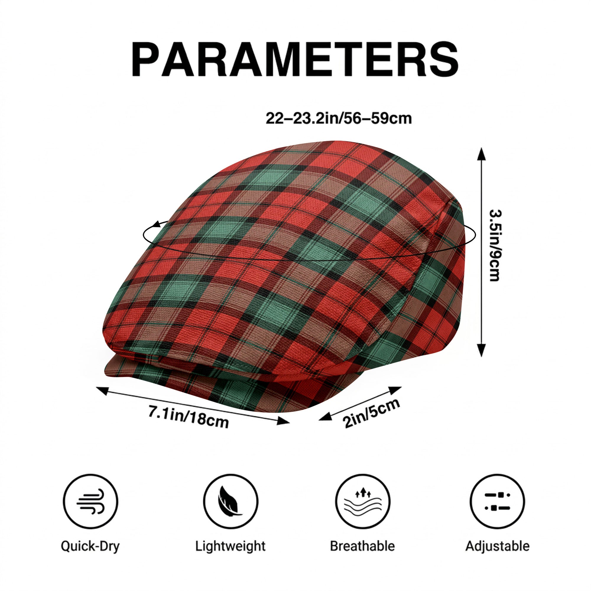 Kerr Ancient Tartan Flat Caps
