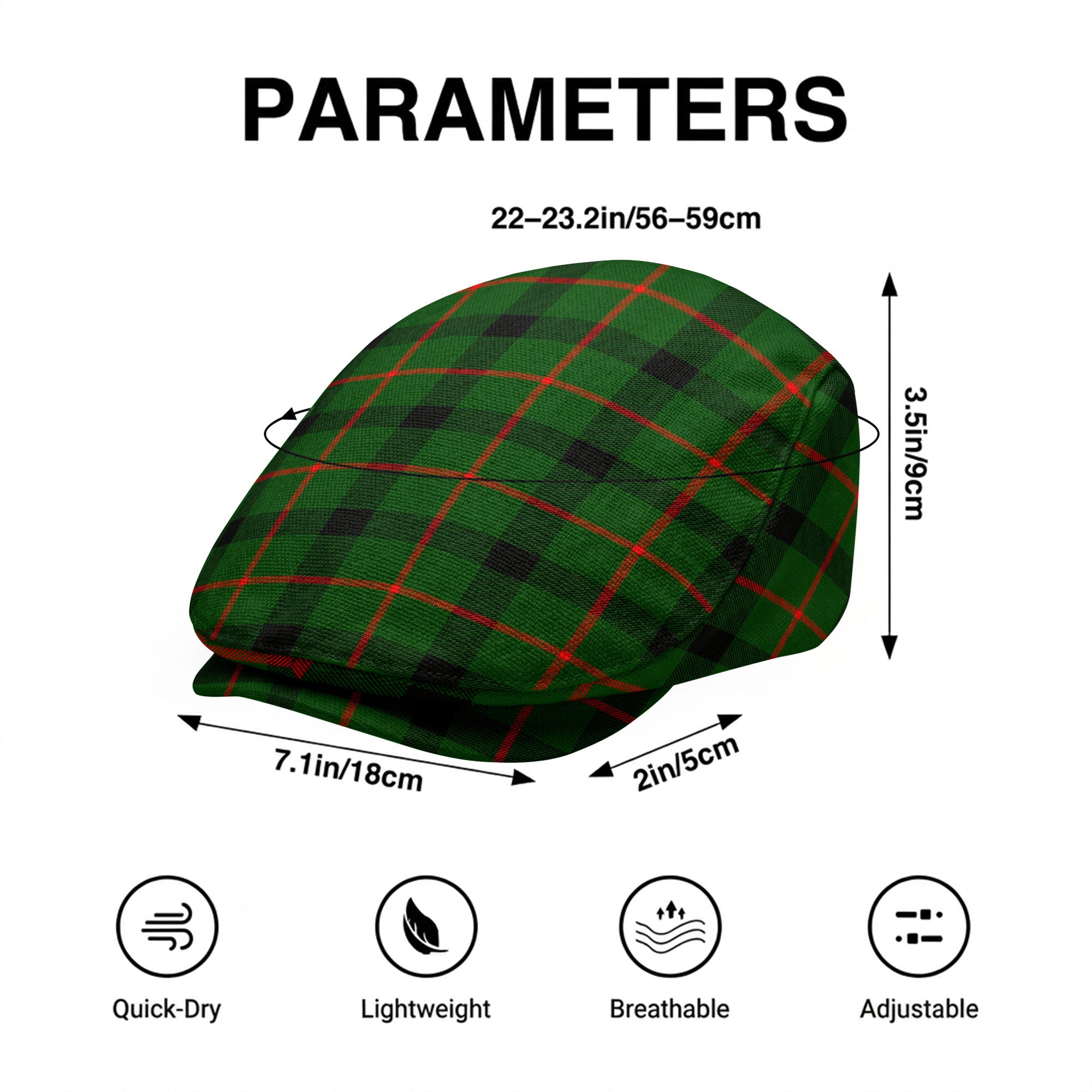 Kincaid Tartan Flat Caps