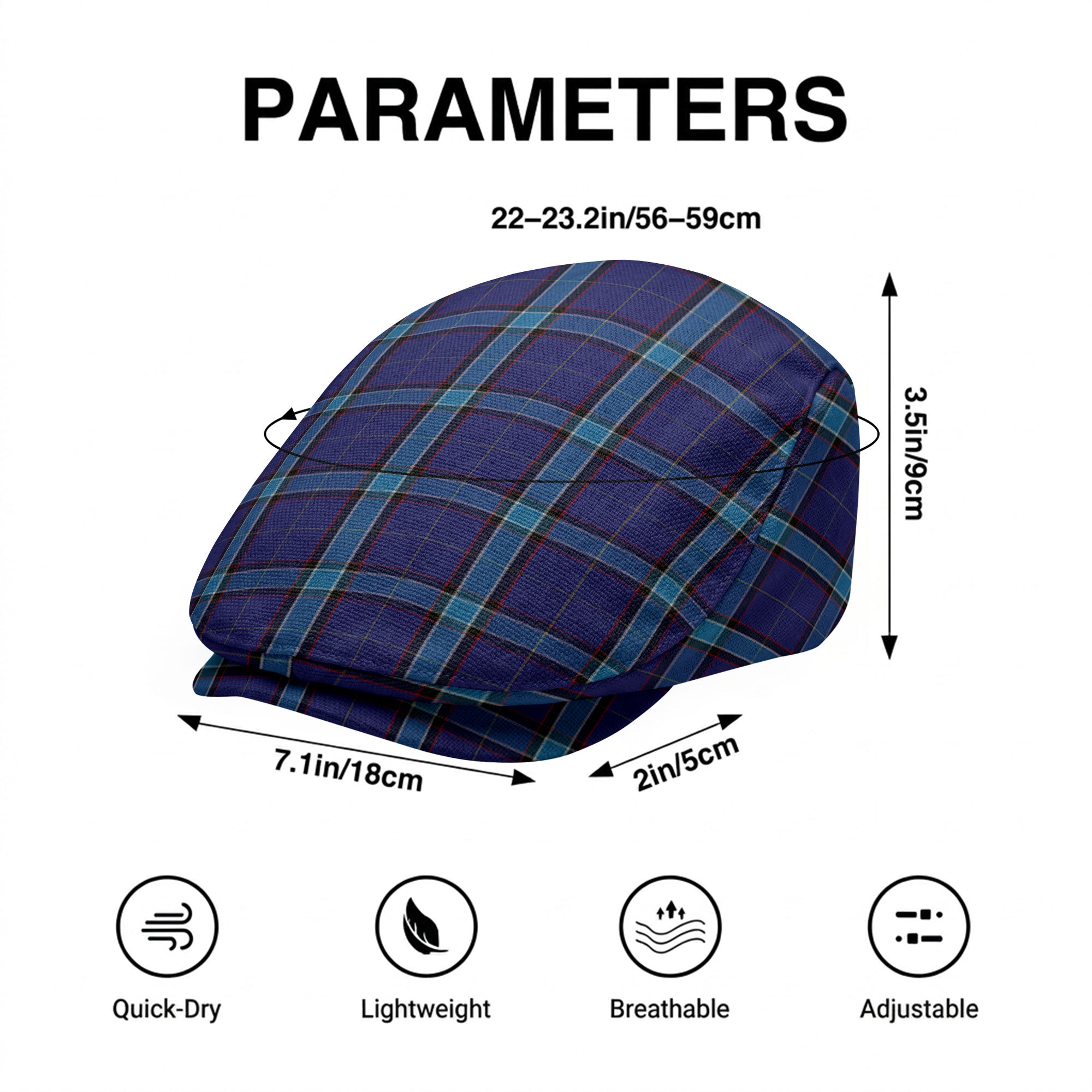 Kirkcaldy Tartan Flat Caps