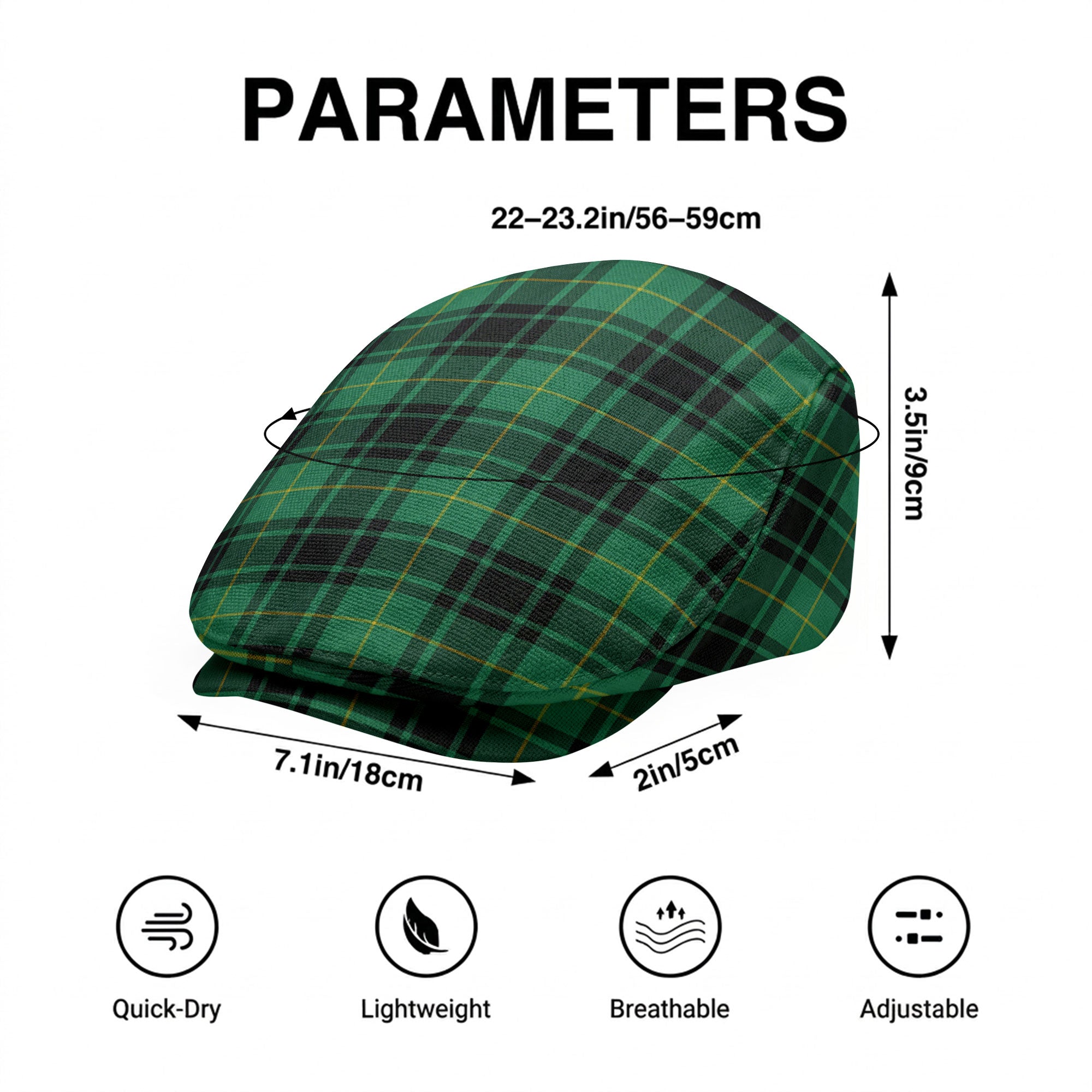 MacArthur Ancient Tartan Flat Caps