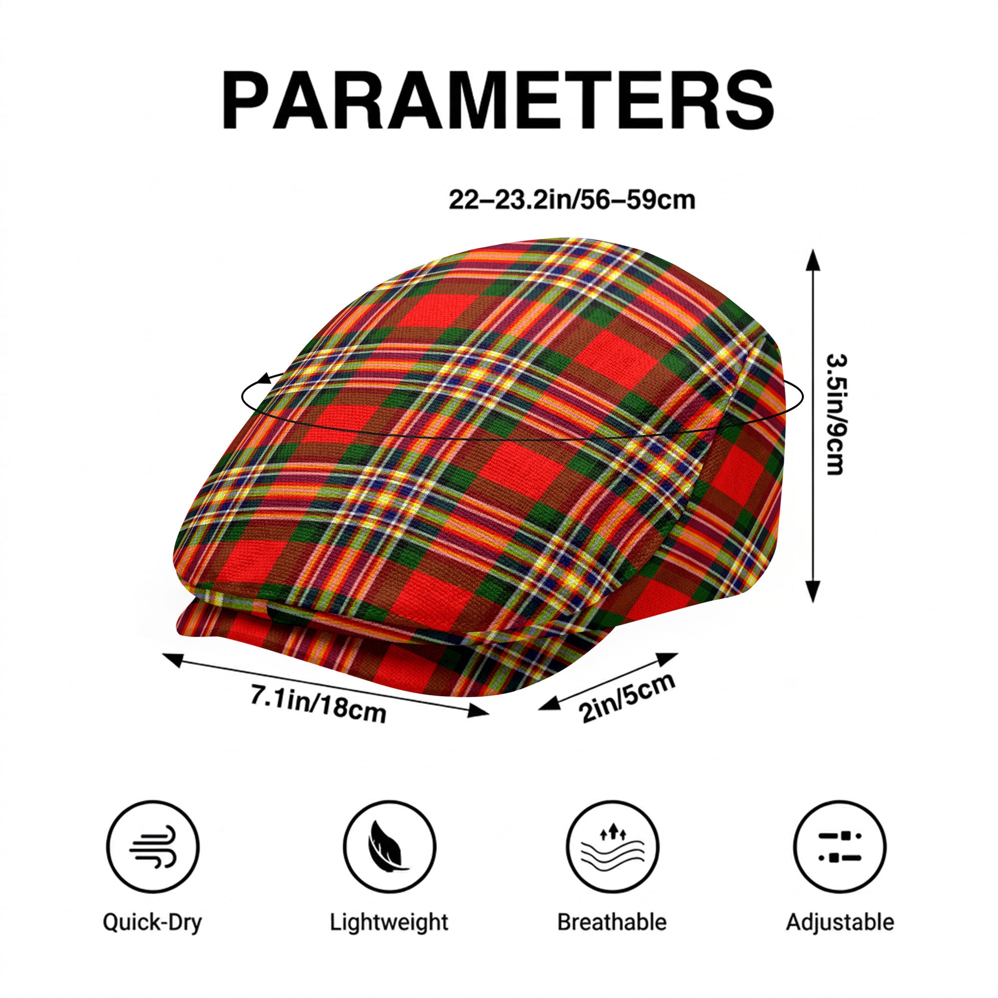 MacGill Modern Tartan Flat Caps