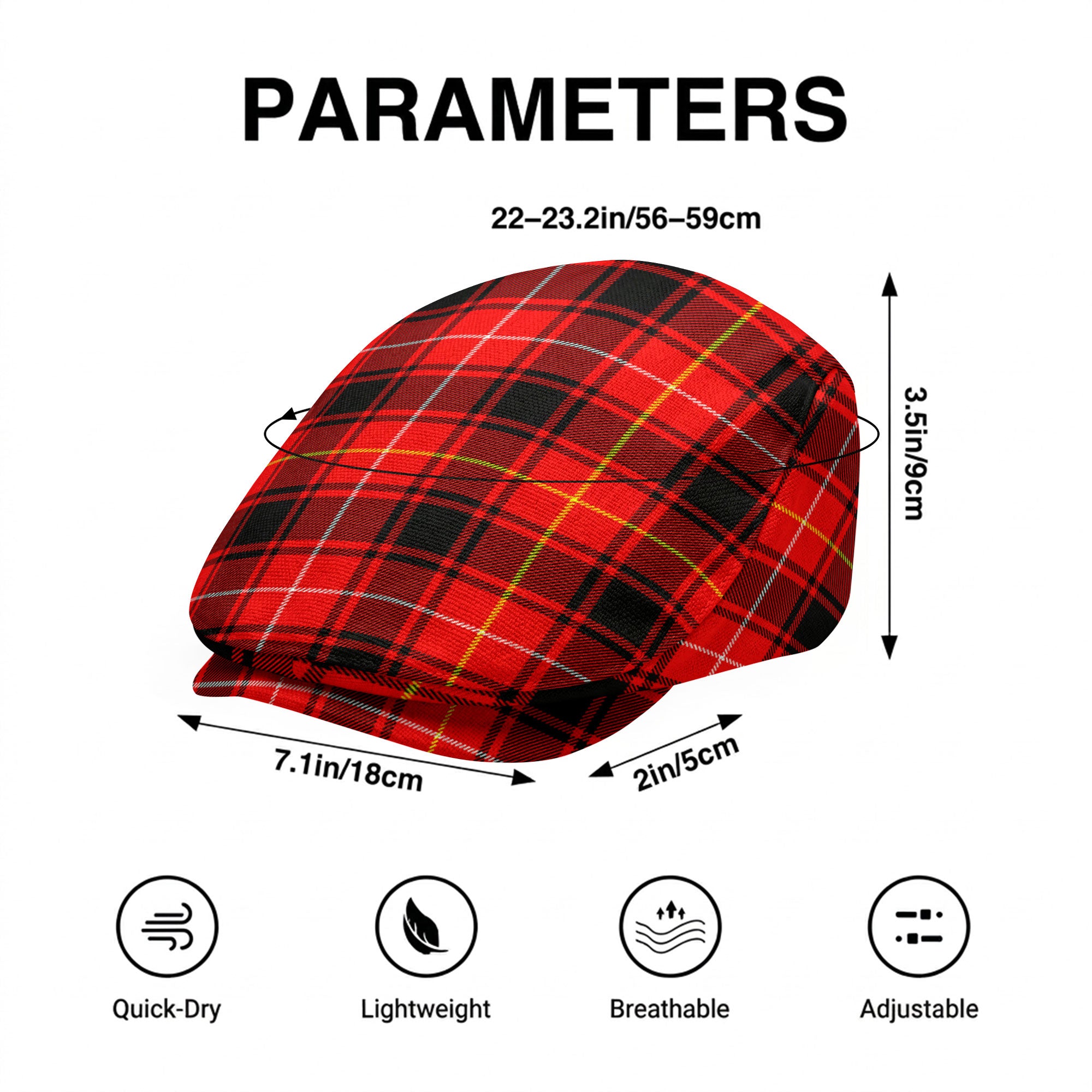 MacIver Modern Tartan Flat Caps