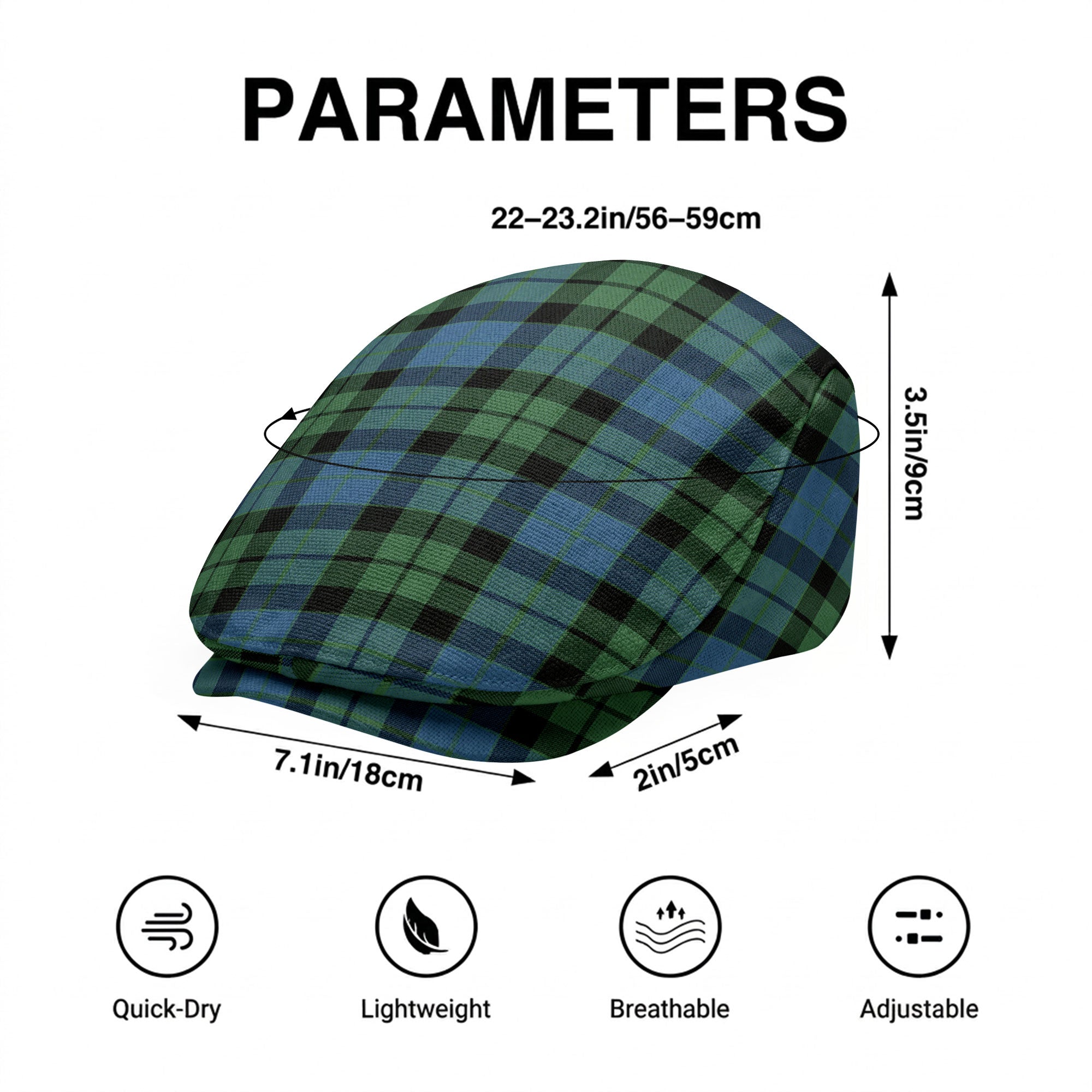 MacKay Ancient Tartan Flat Caps