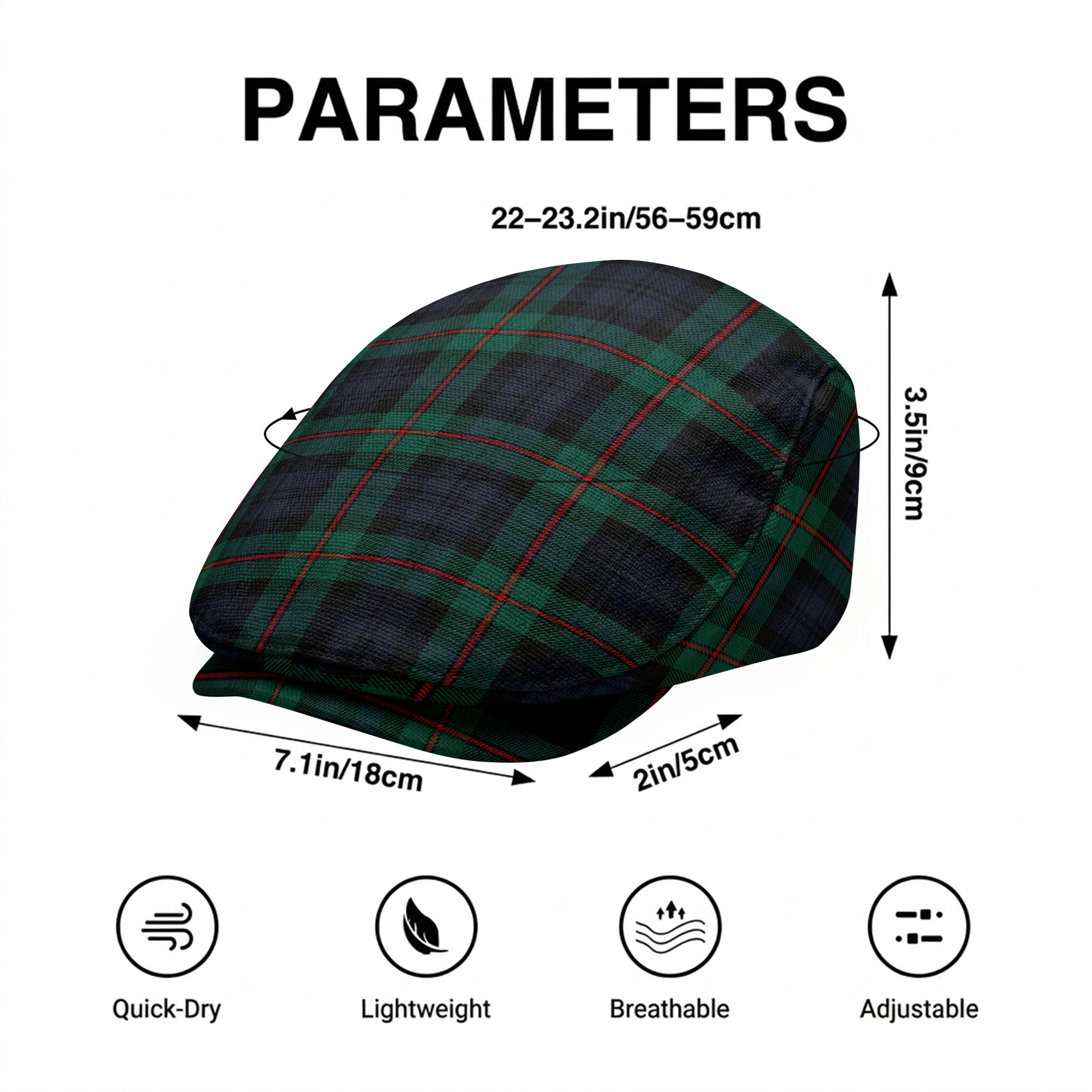 MacKinlay Modern Tartan Flat Caps