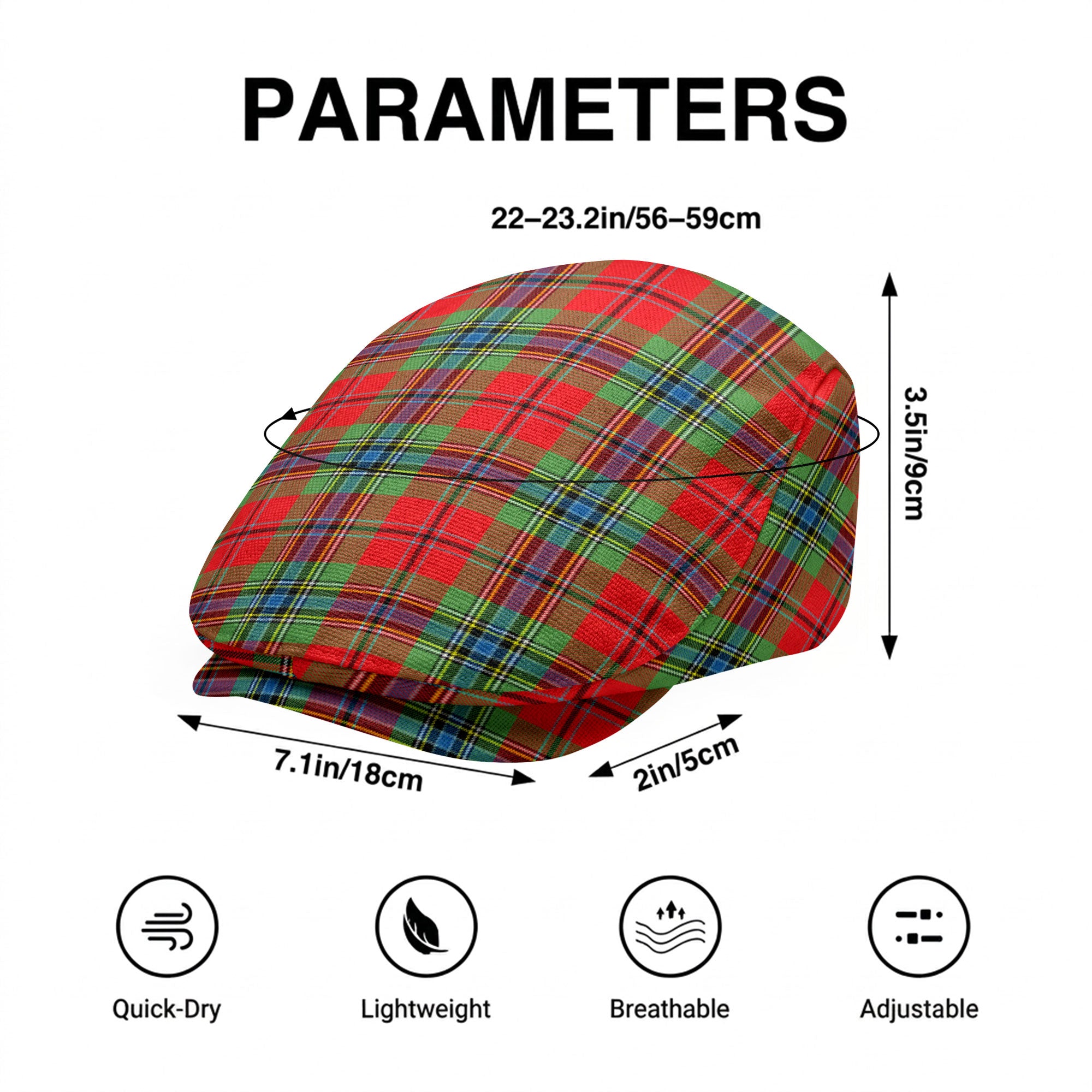 MacLean of Duart Modern Tartan Flat Caps