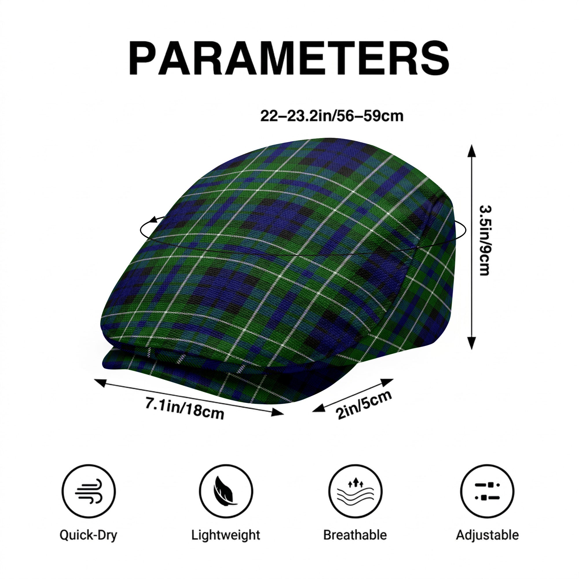 MacNeil of Colonsay Modern Tartan Flat Caps