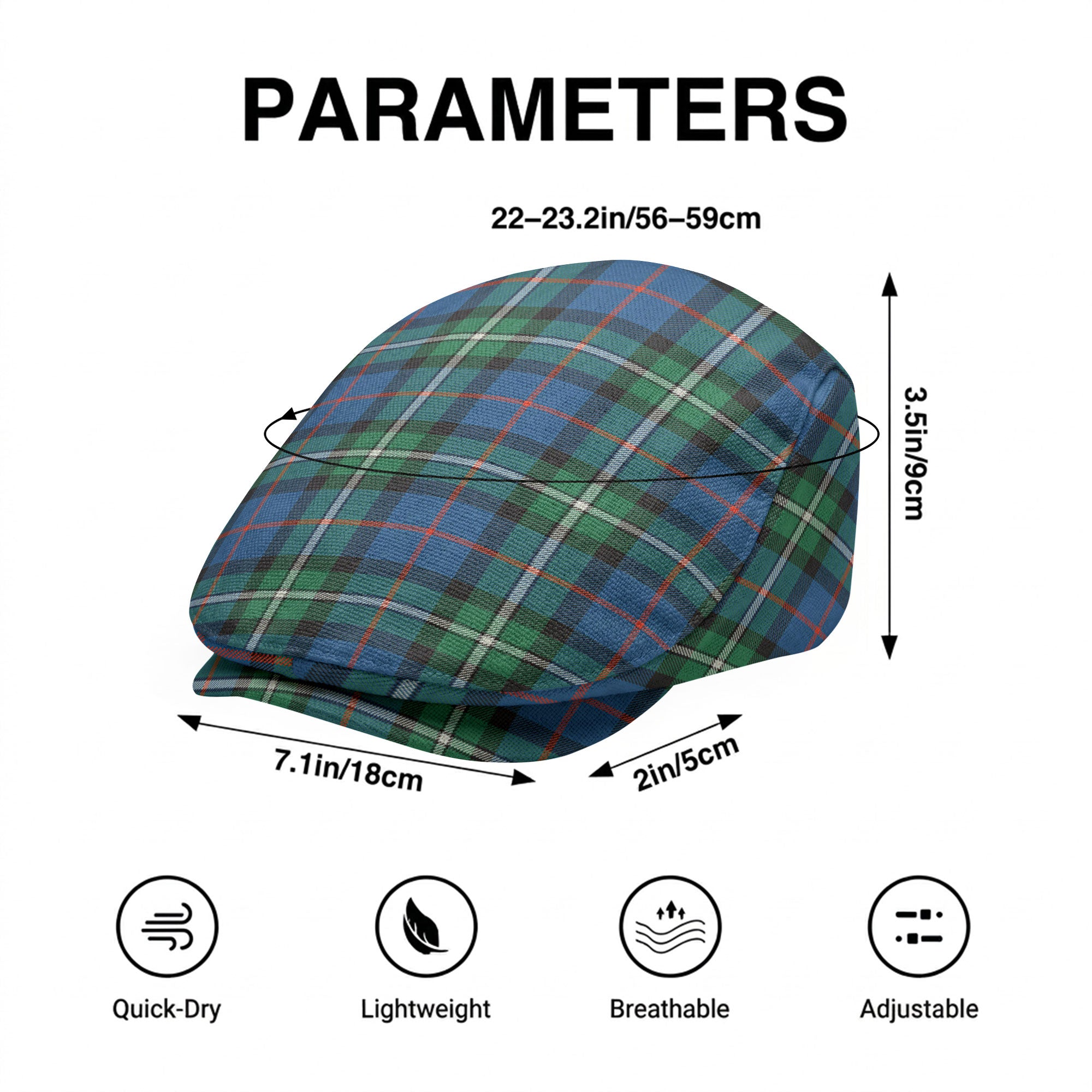 MacPhail Hunting Ancient Tartan Flat Caps