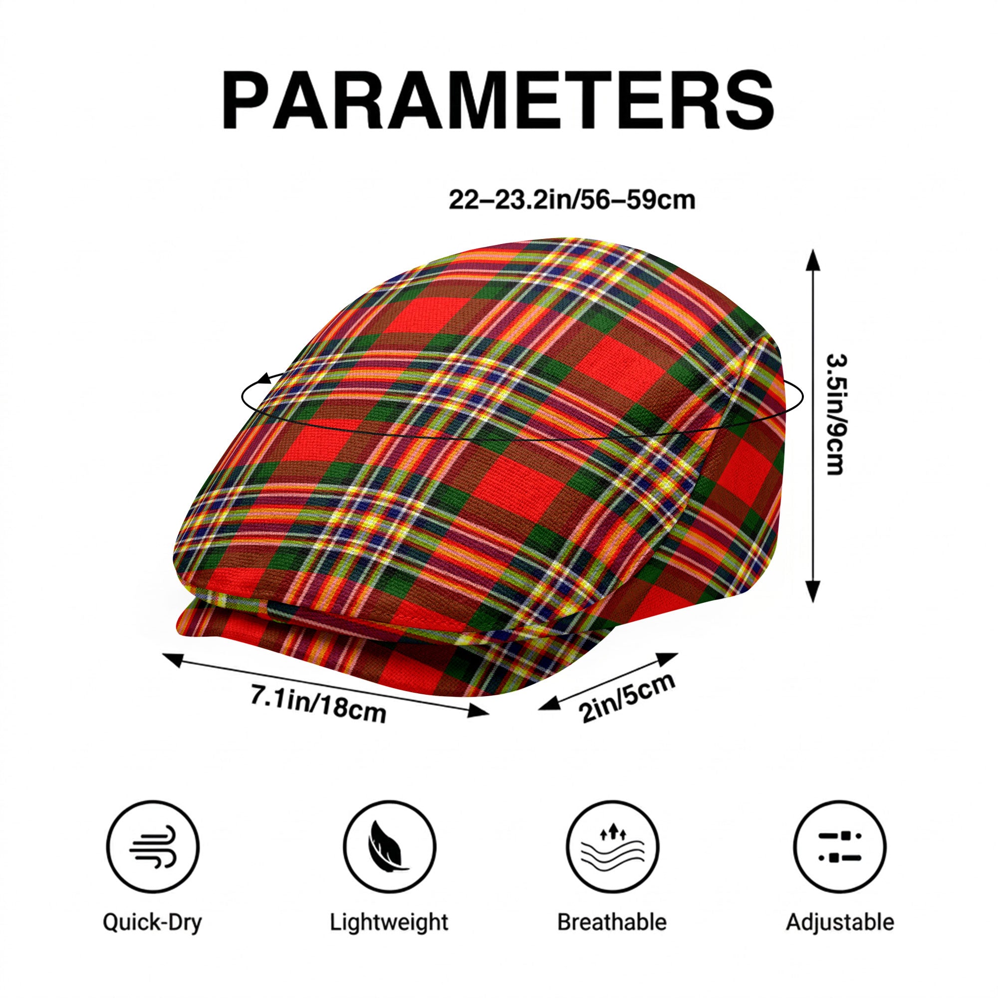 Makgill Tartan Flat Caps