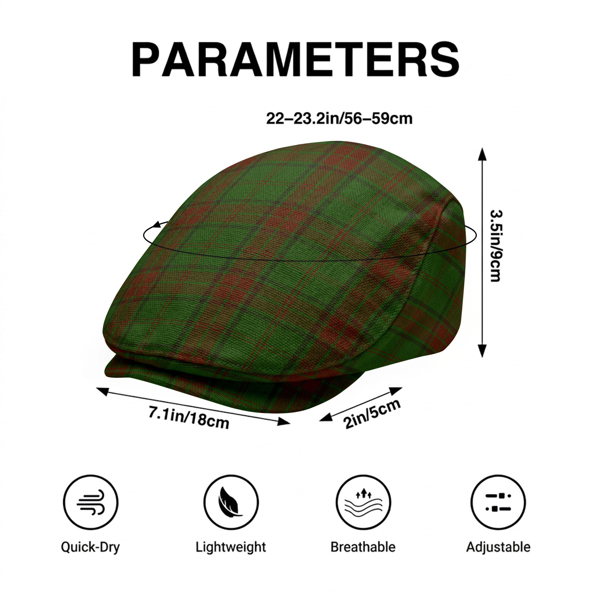Maxwell Hunting Tartan Flat Caps