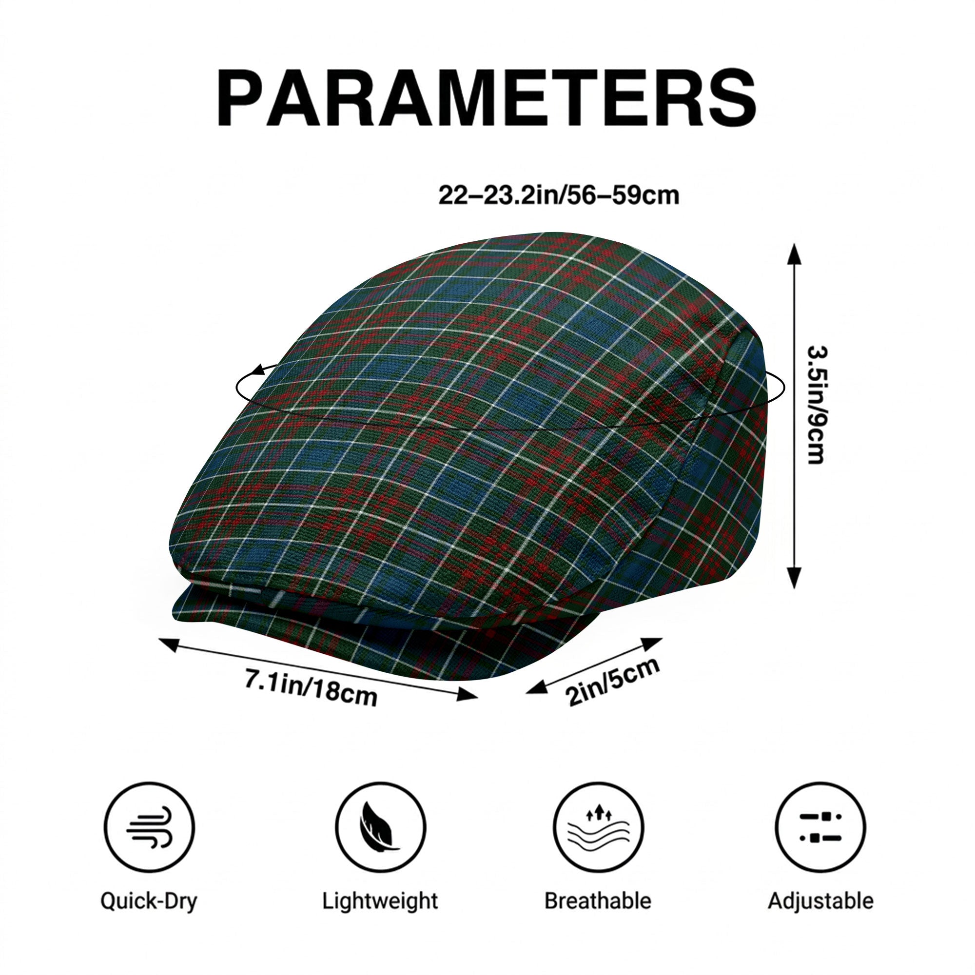 McConnell Tartan Flat Caps