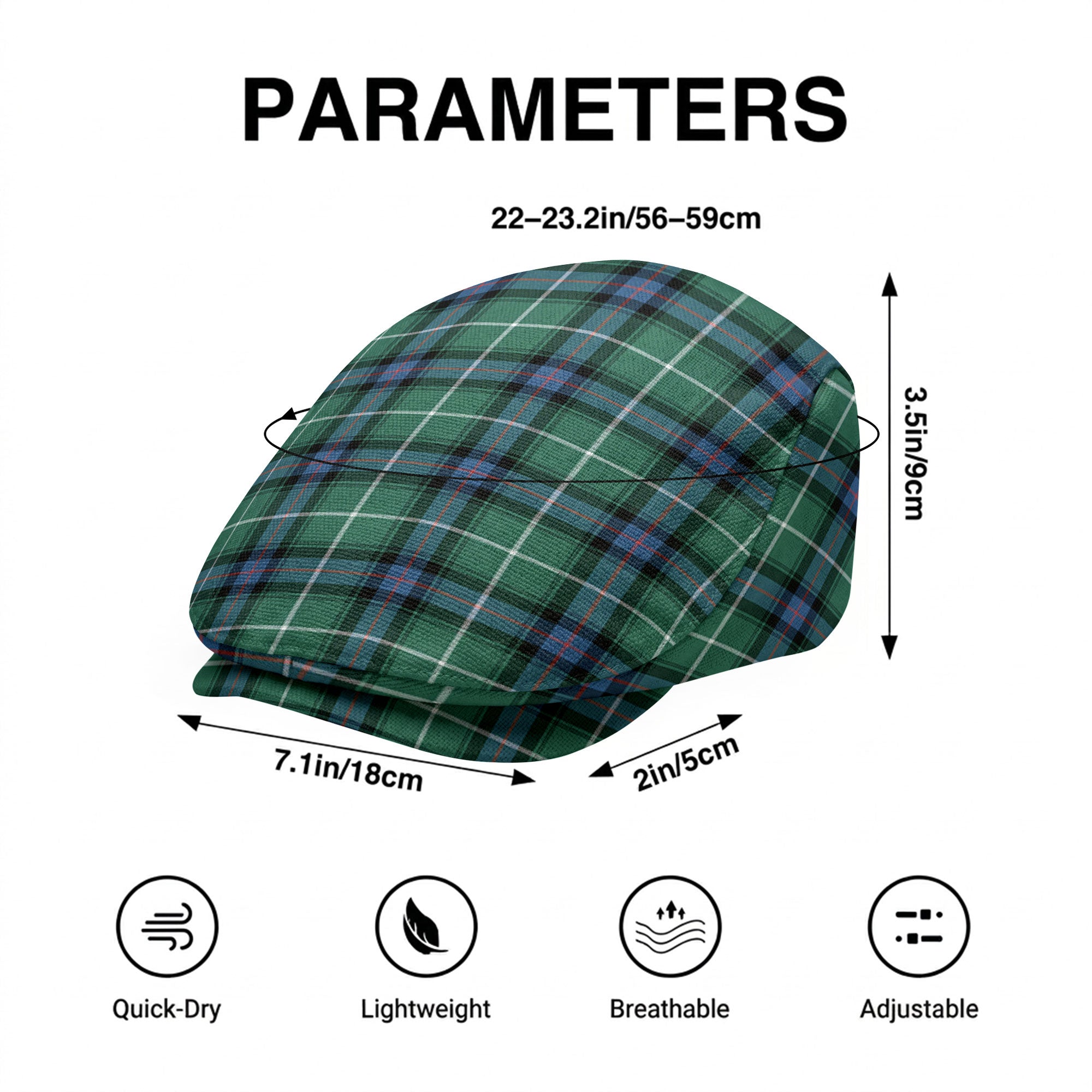 McDonald of the Isles Hunting Ancient Tartan Flat Caps