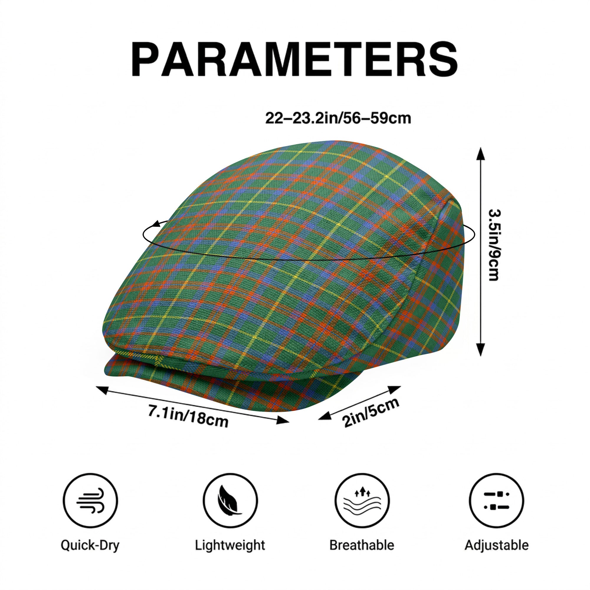 McIntosh Hunting Ancient Tartan Flat Caps