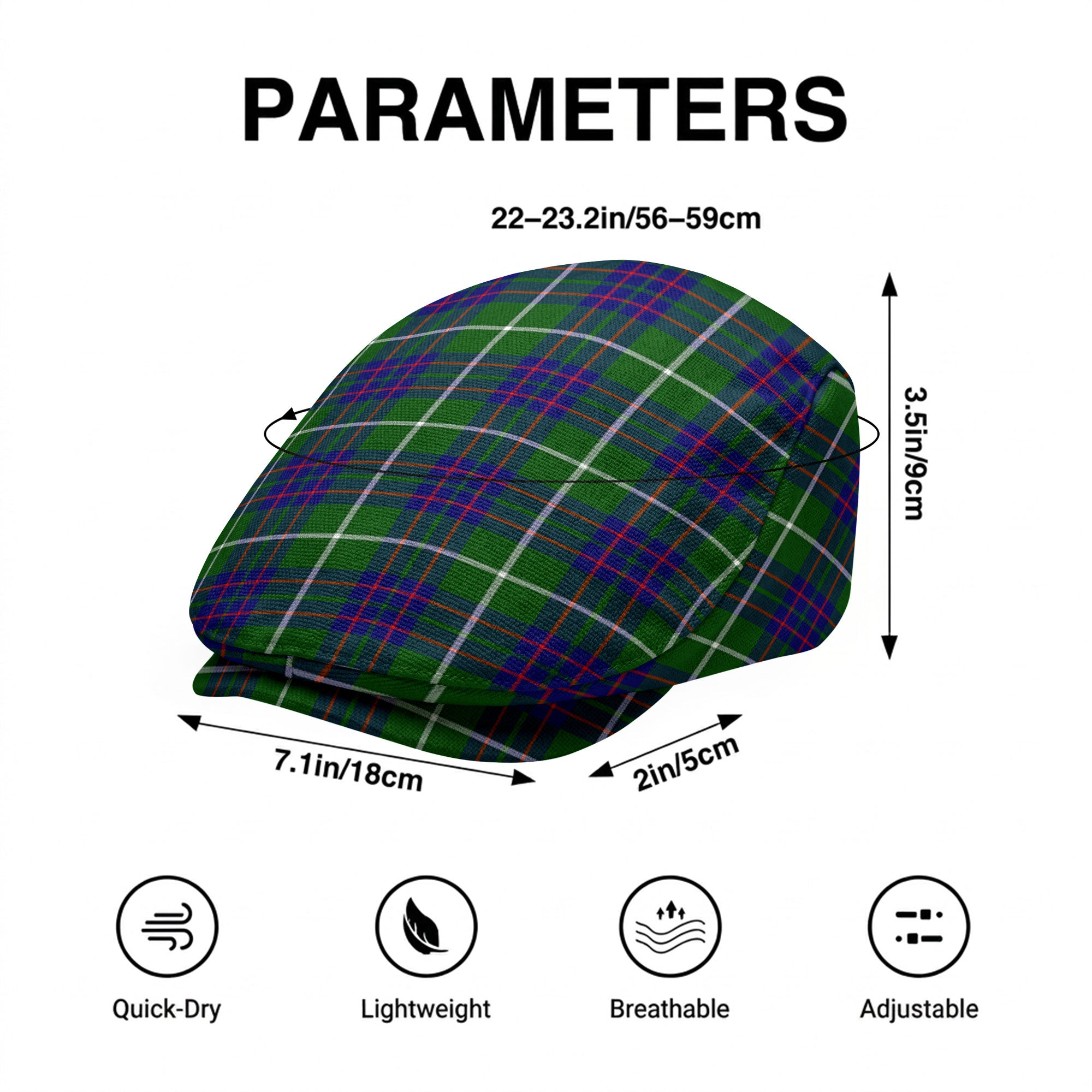 McIntyre Hunting Modern Tartan Flat Caps
